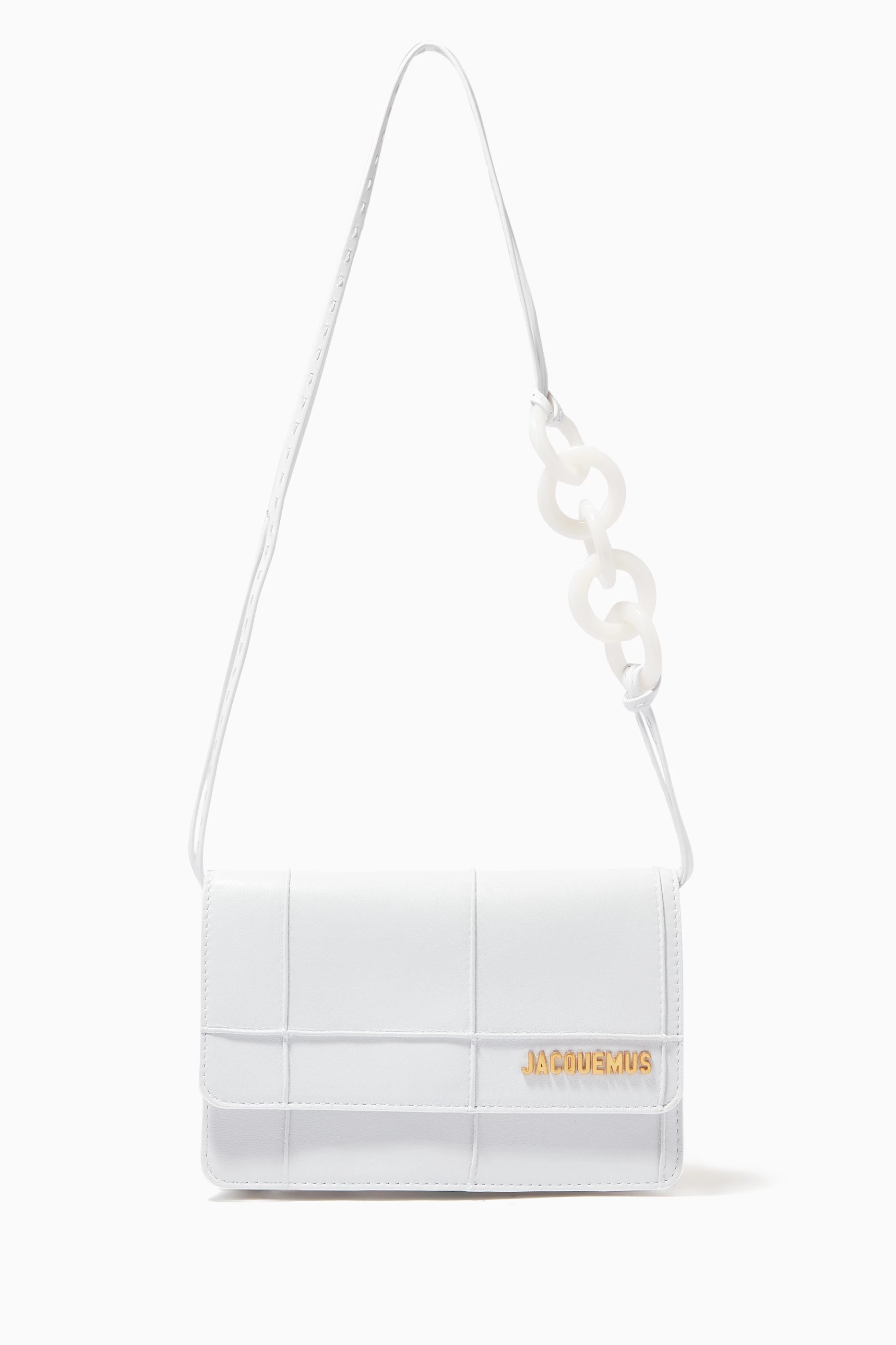 Buy Jacquemus White Le Riviera Bag in Leather for Women Online Ounass Kuwait