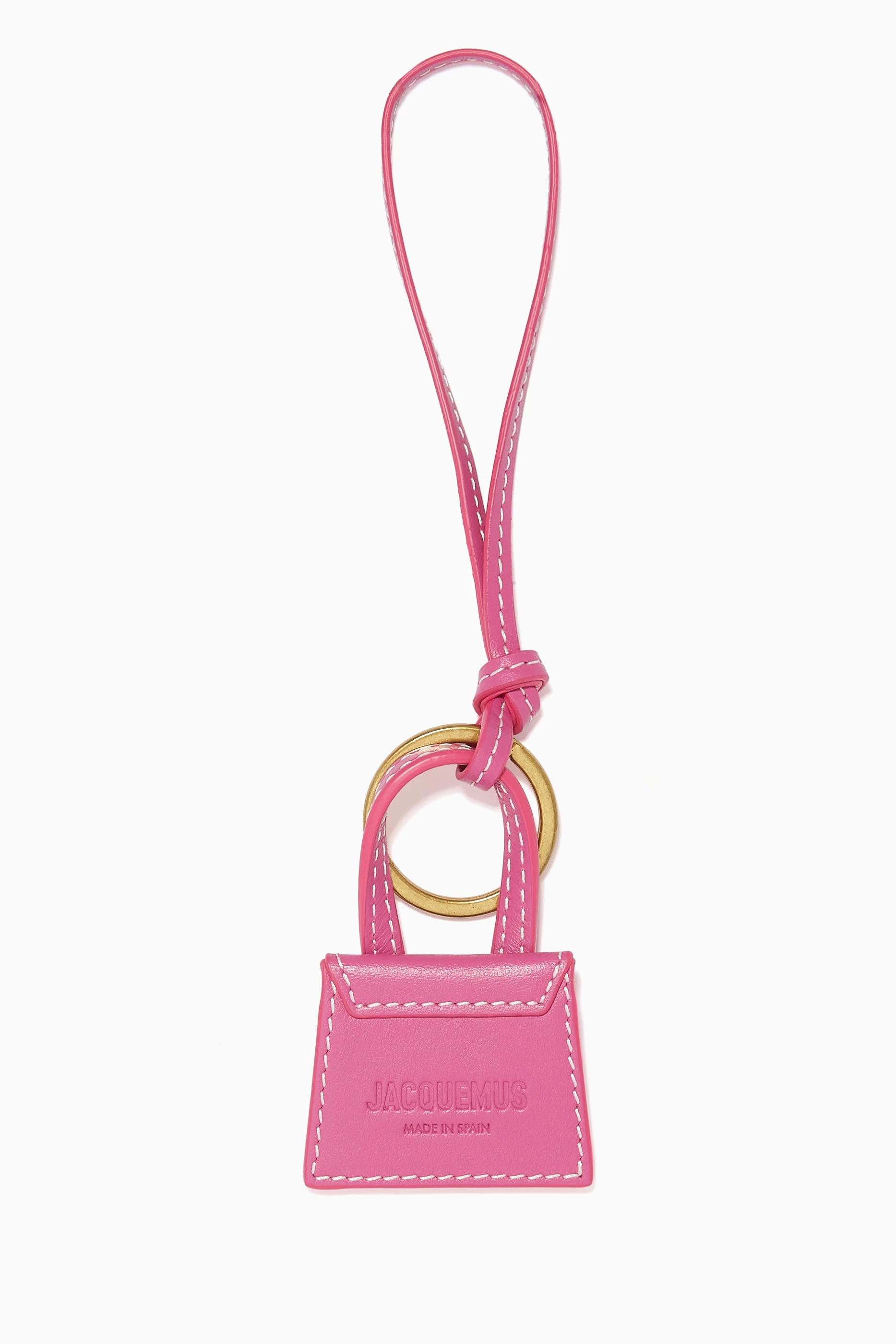 キーホルダー・キーリング JACQUEMUS FW23 KEYCHAIN WITH LOGO (236AC327_3108100) Jacquemus Le Porte Clé Pichoto Keyring| LN-CC