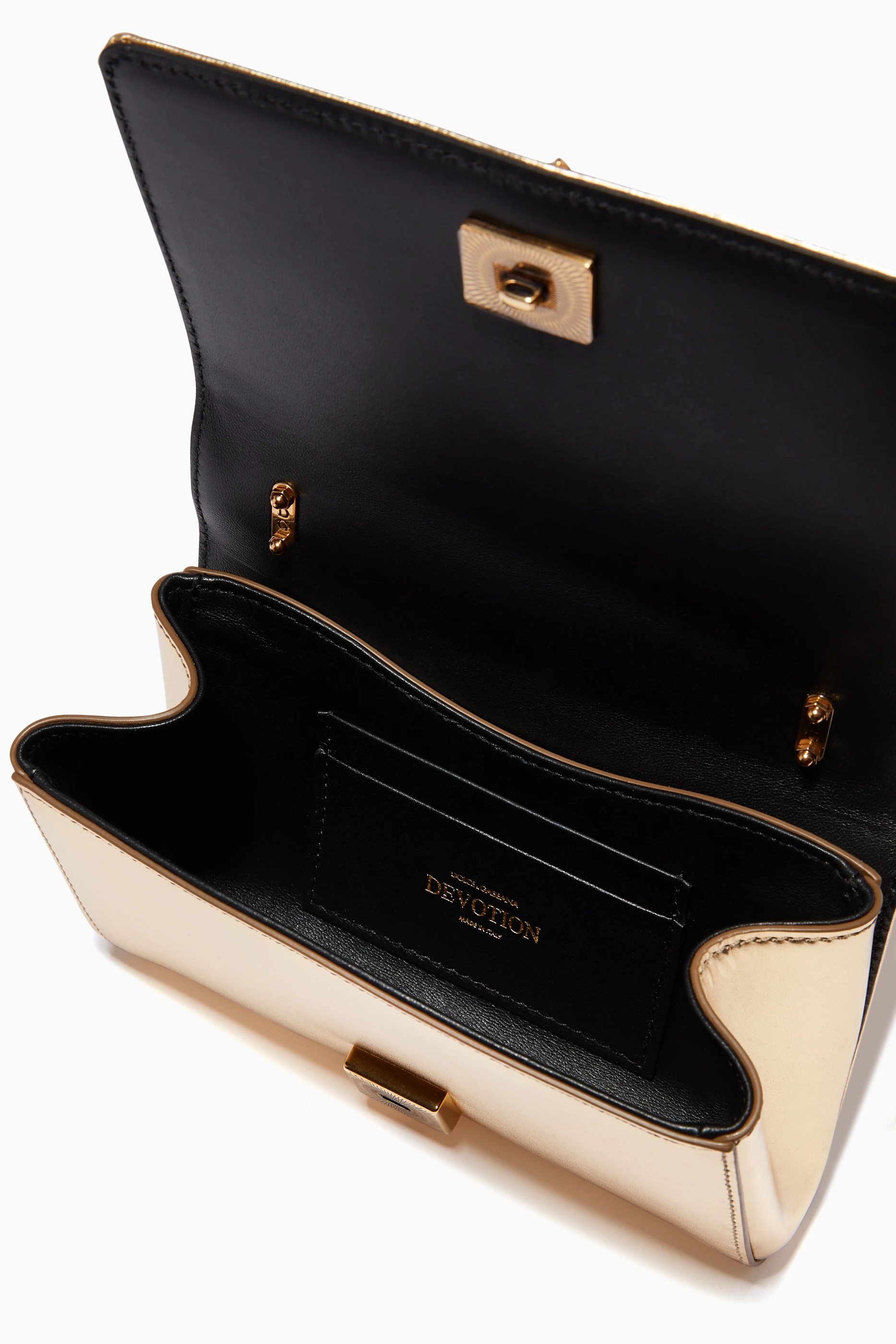 【関税＆送料込み】Dolce & Gabbana Devotion Small Leather H DOLCE&GABBANA Devotion small embellished leather shoulder
