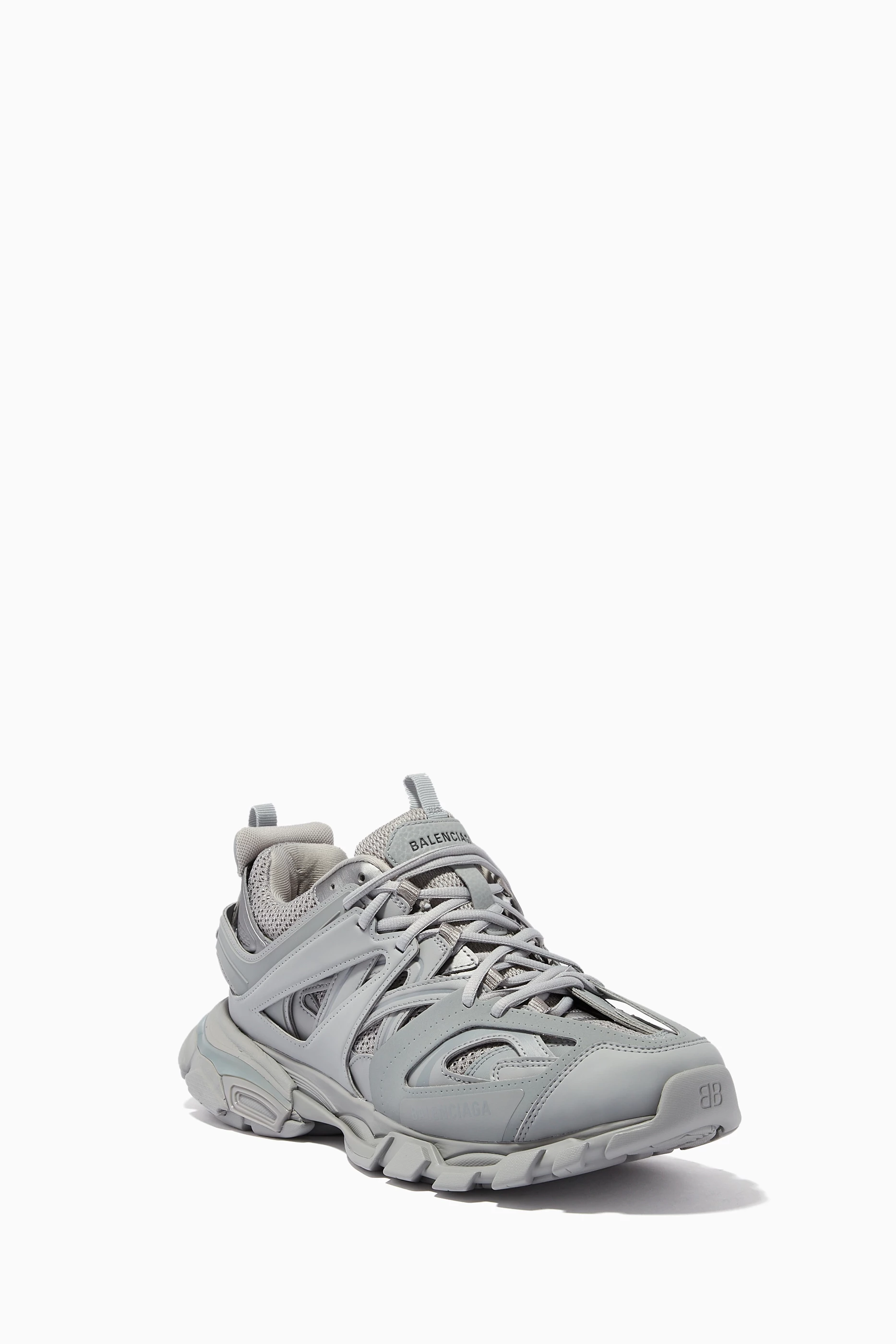 Buy Balenciaga Grey Track Sneakers in Mesh Nylon for Men Online Ounass Kuwait