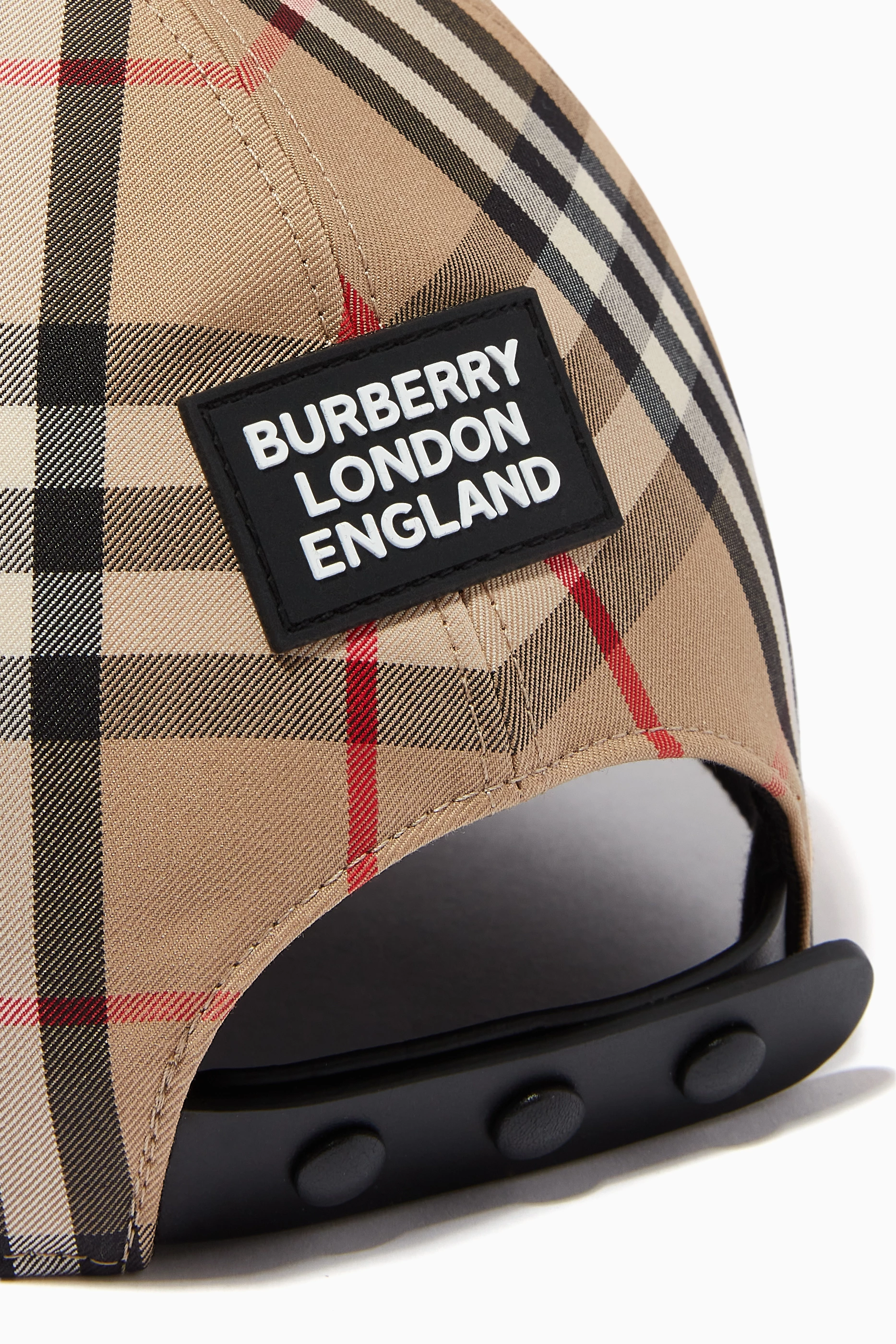 Buy Burberry Neutral Logo Appliqué Baseball Cap in Vintage