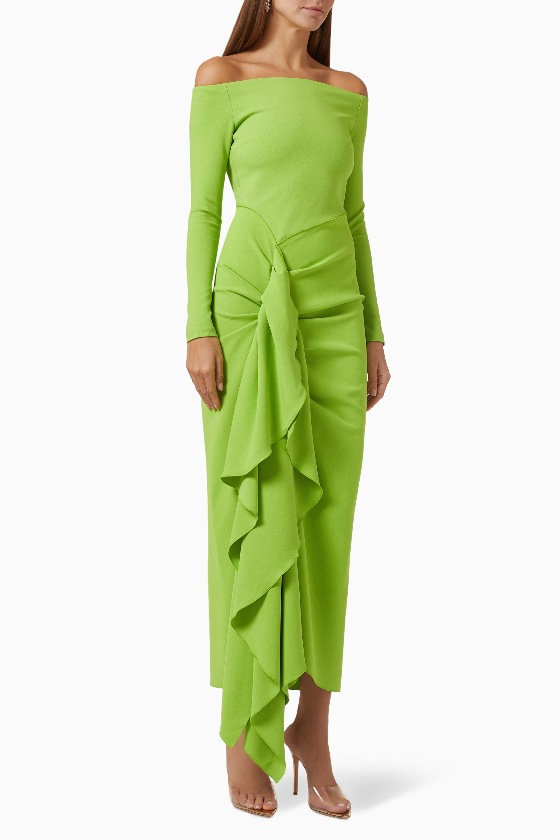 Solace london ruffle dress discount