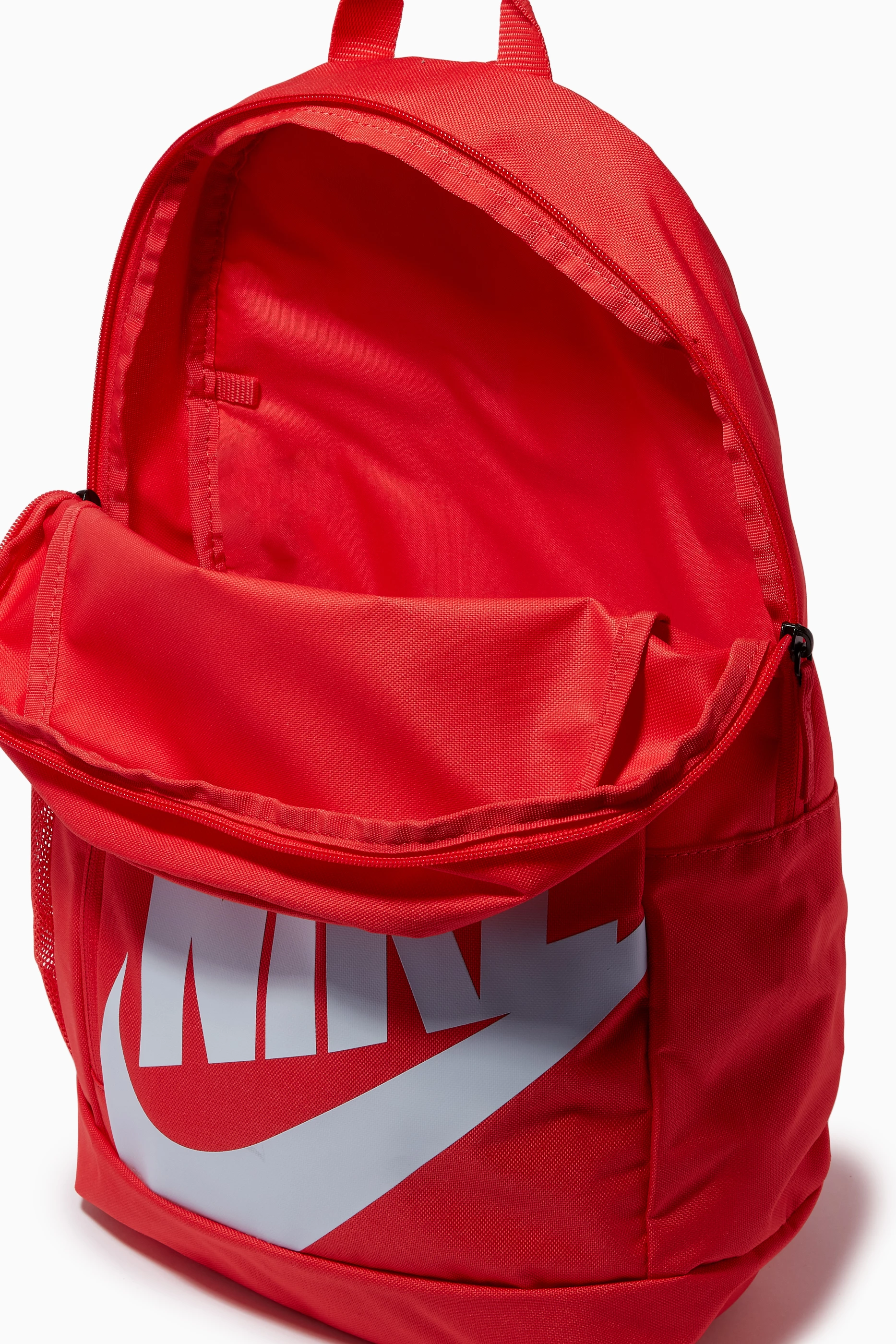 Buy Nike Red Elemental Logo Backpack in Polyester for UNISEX