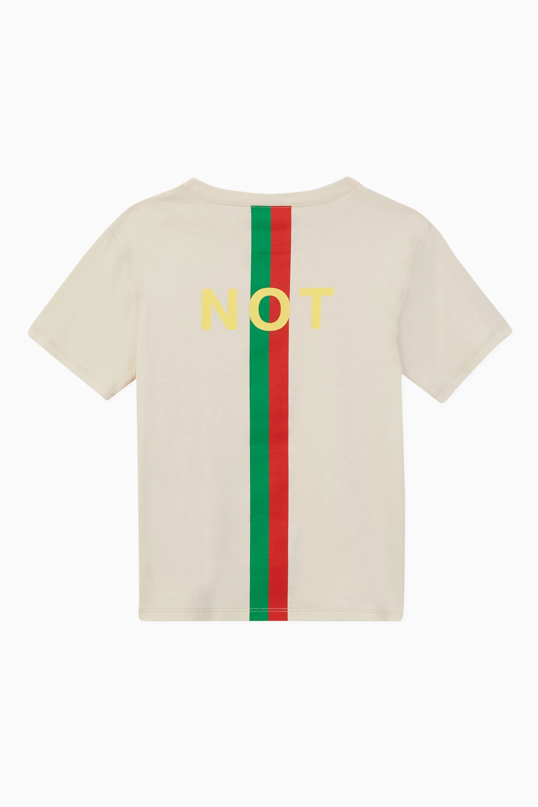 Buy Gucci White Fake/Not Print T-shirt for Boys Online | Ounass Kuwait