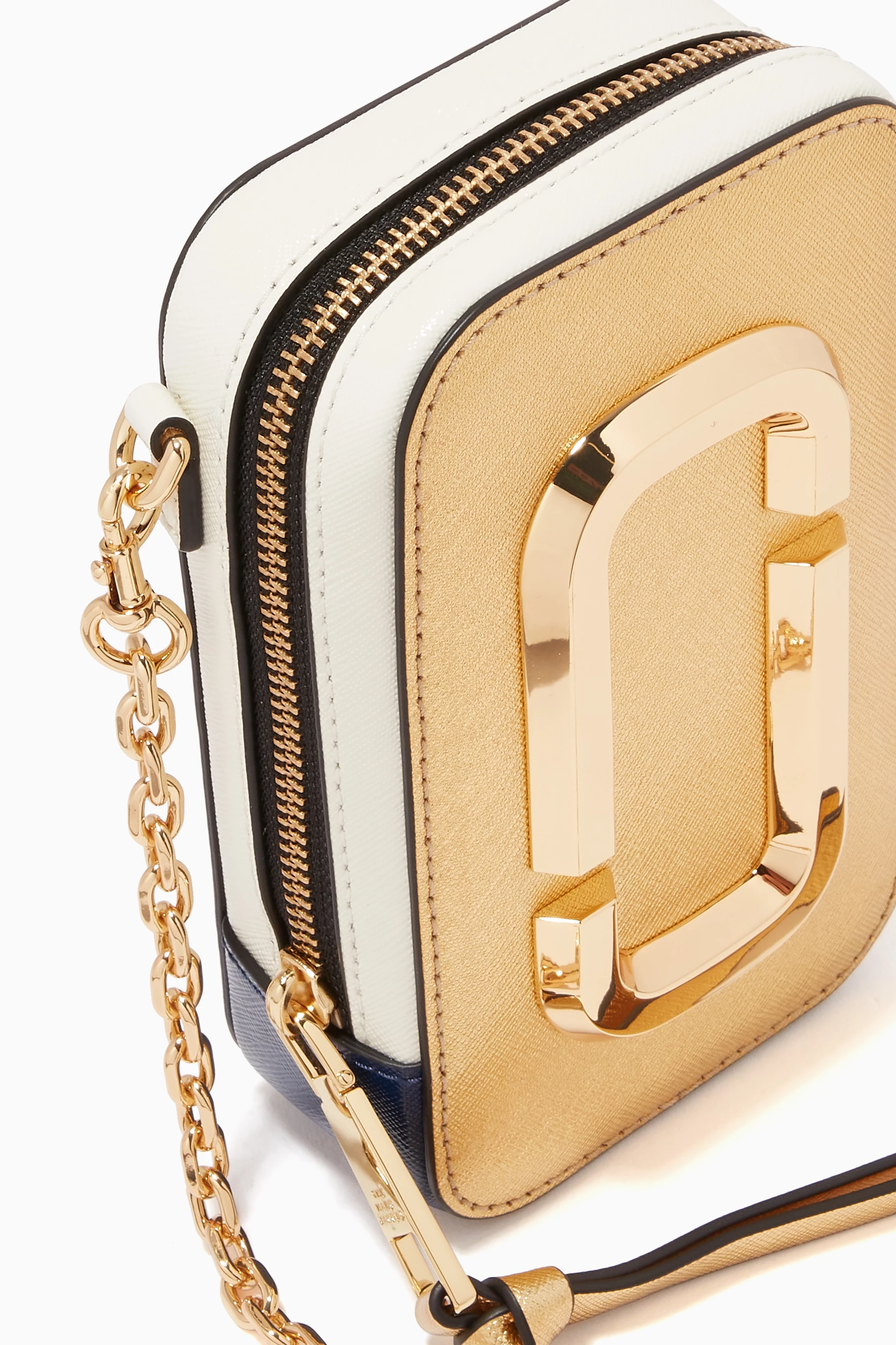 Buy Marc Jacobs Gold The Hot Shot Crossbody Bag in Leather for 