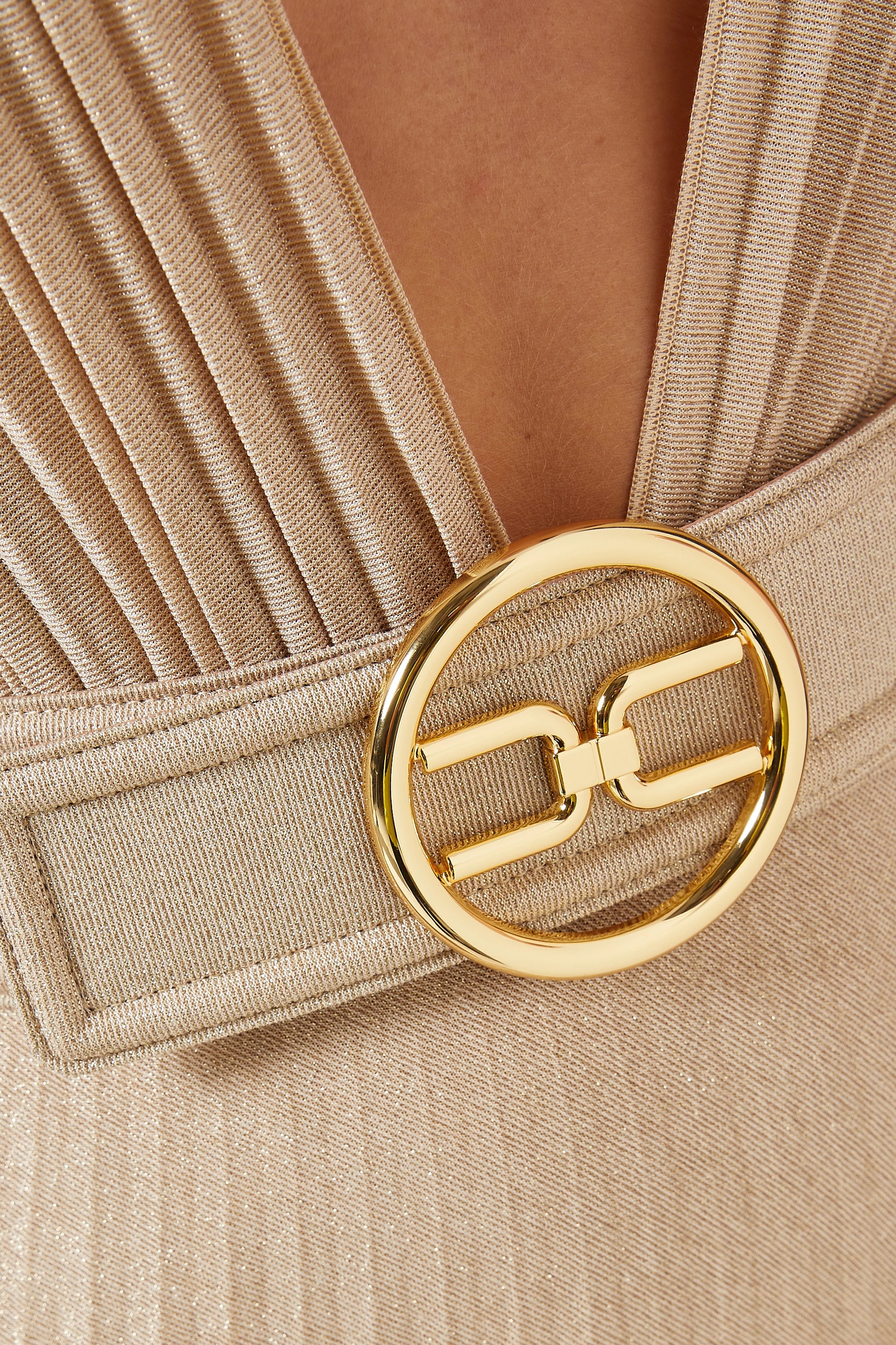 ELISABETTA FRANCHI●メタルゴールドボタン ツイードワンピース ラグランステッチベルト付きワンピース | PINKY&DIANNE