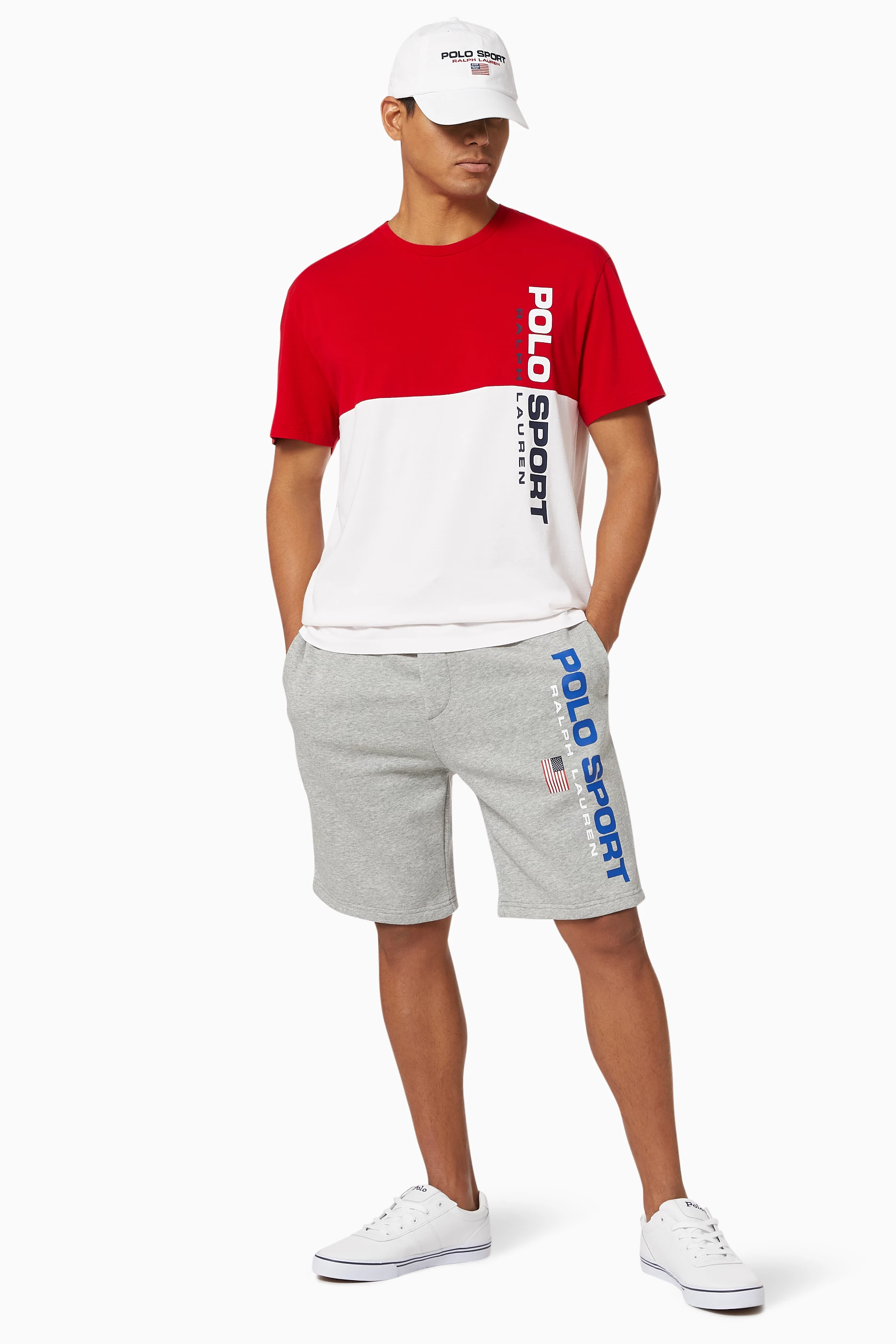 Buy Polo Ralph Lauren Grey Polo Sport Fleece Jersey Shorts for Men Online Ounass Kuwait