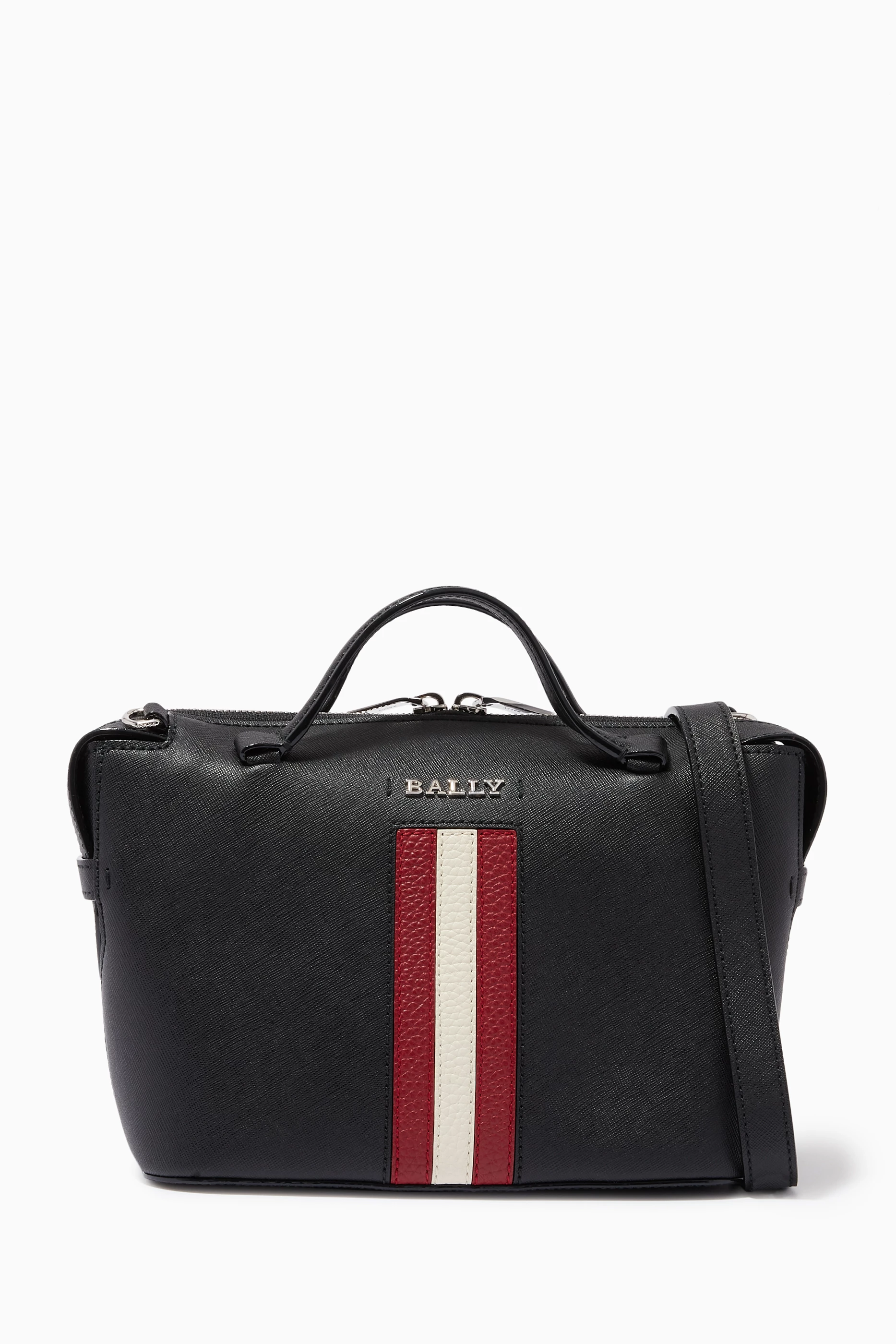Buy Bally Black Supra Bowling Bag in Leather for Women Online