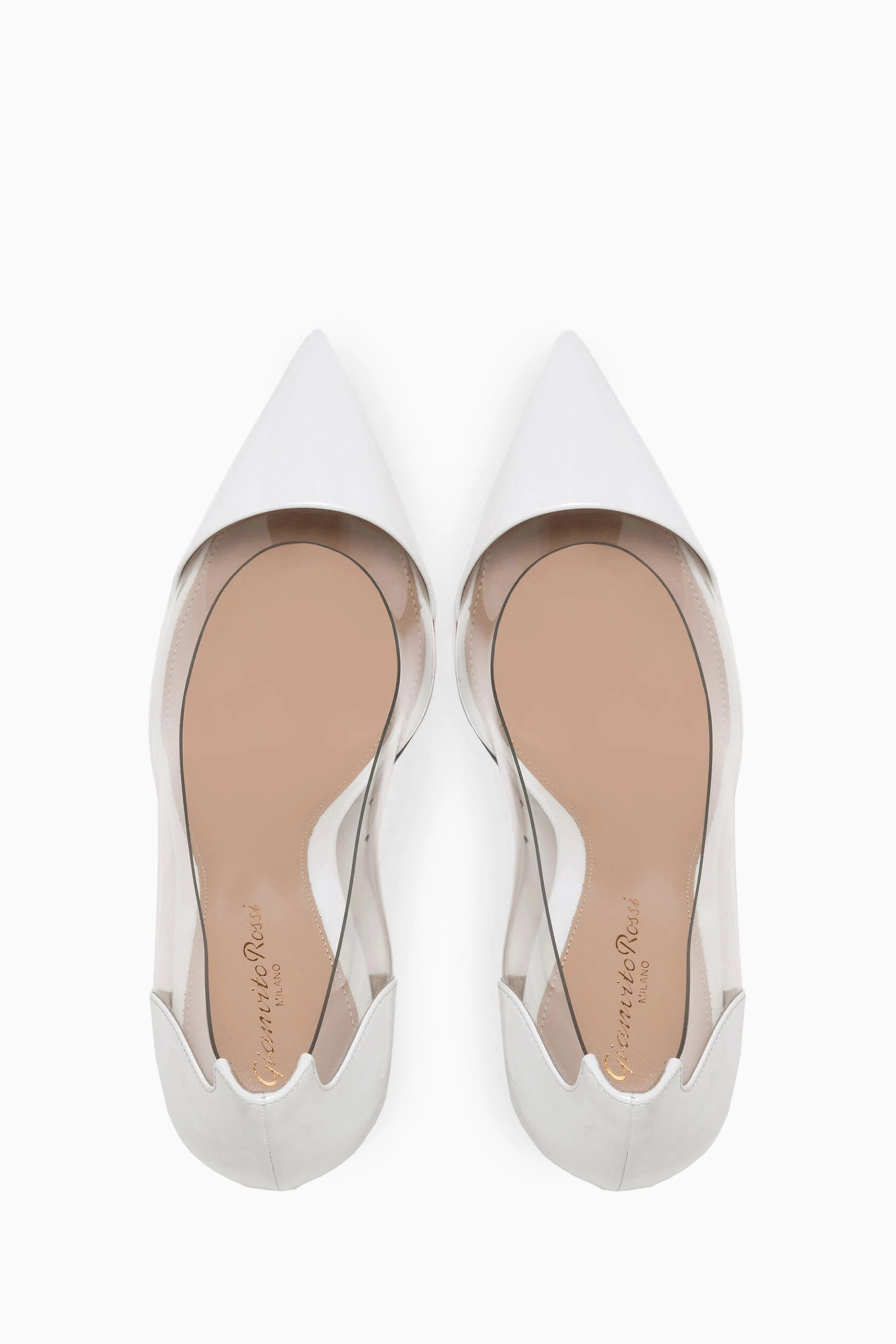 Gianvito rossi white heels 2025