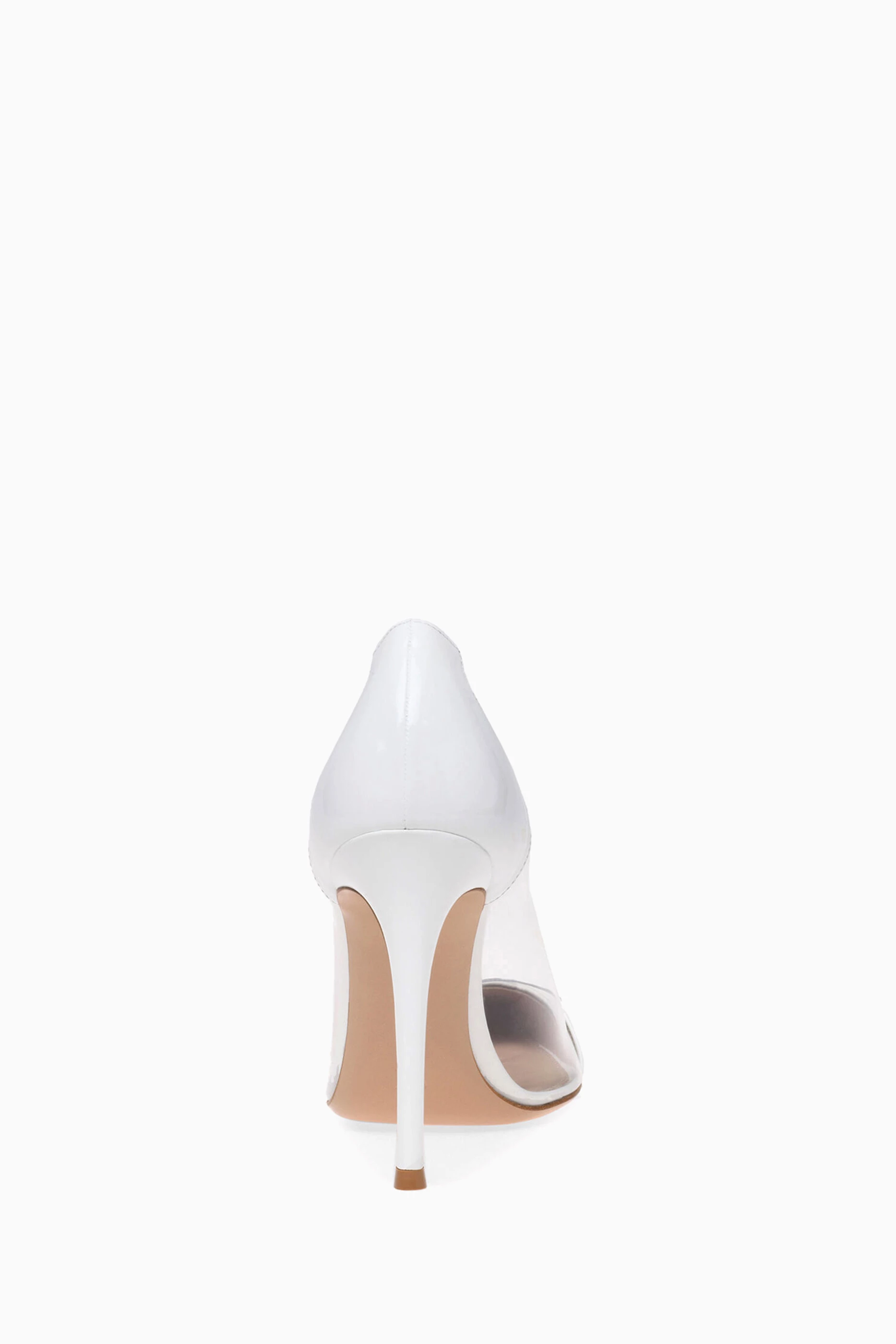 Buy Gianvito Rossi White Plexi 85mm Pumps in Nappa Leather for Women Online Ounass Kuwait