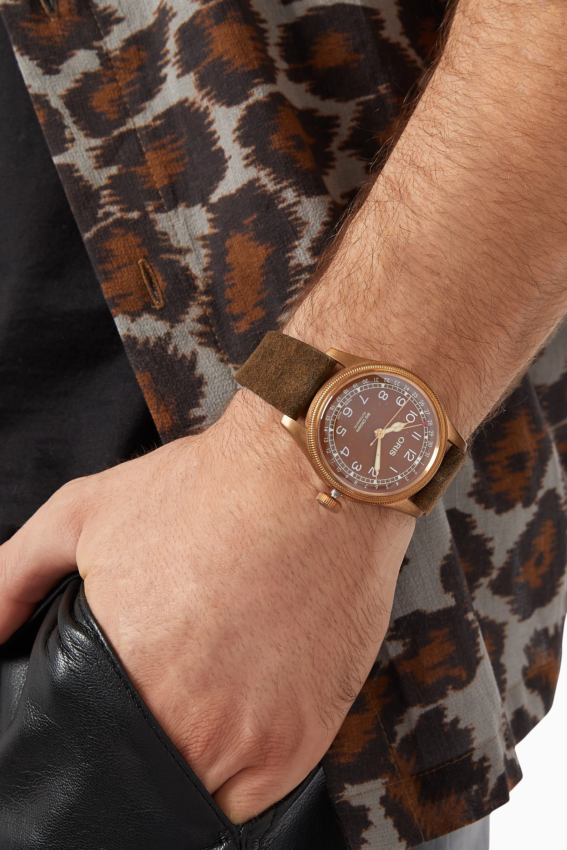 Buy Oris Brown Big Crown Pointer Date Automatic Watch, 40mm for