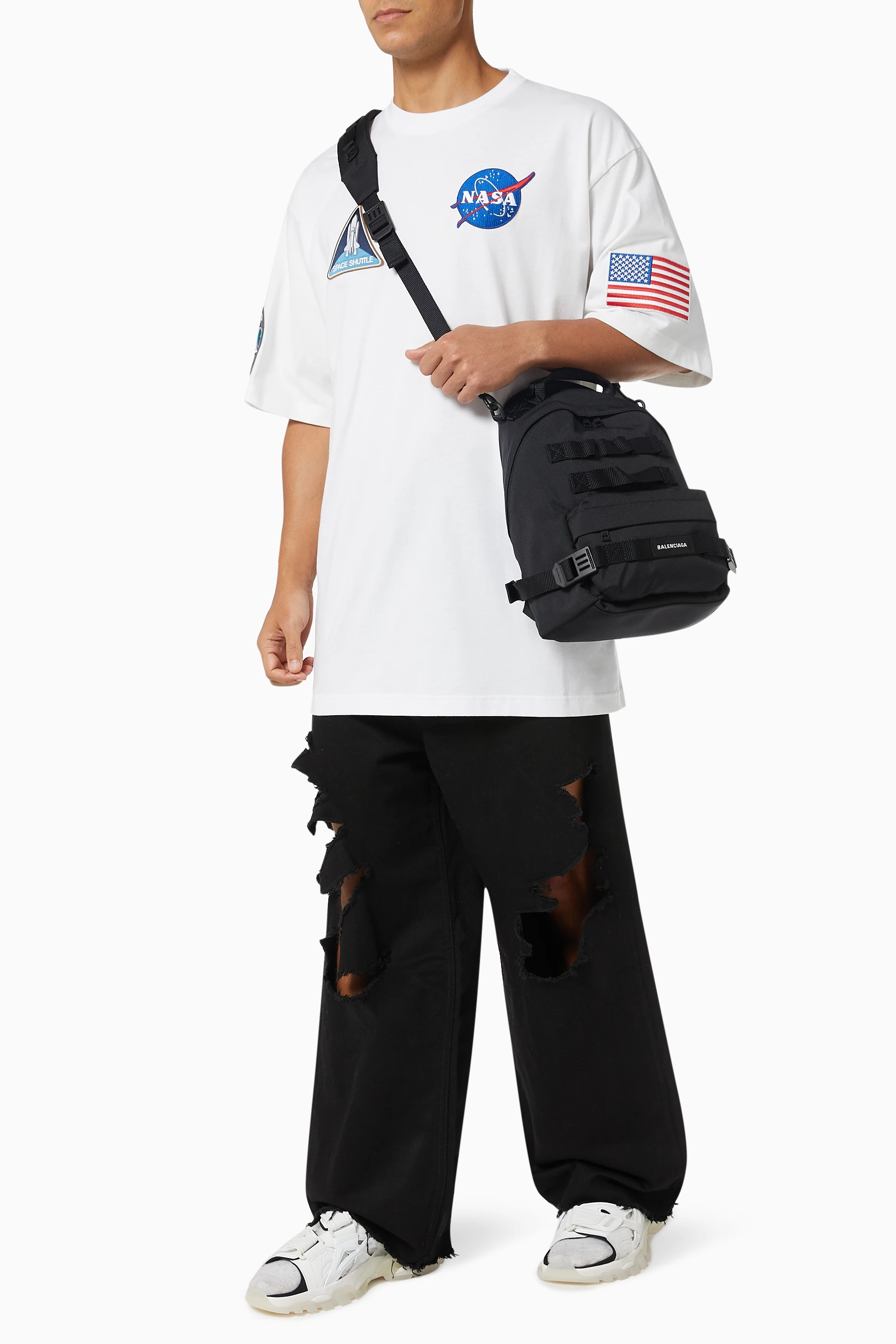 BALENCIAGA 返品可 ロングシャツ ユニセックス NASA vintage s-l400.jpg