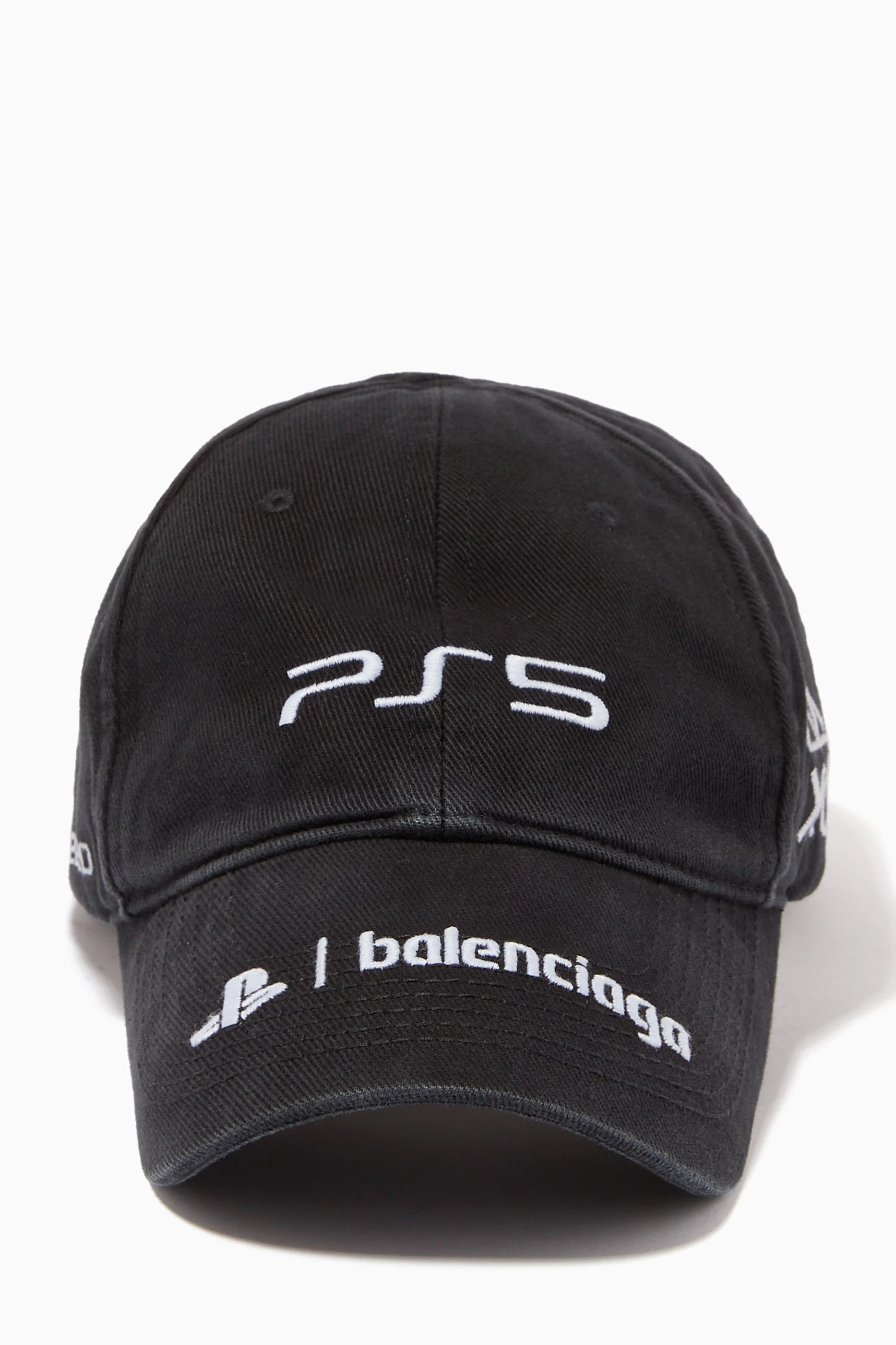 ひ*ち様 Balenciaga PS5 キャップ Lサイズ Buy Balenciaga Black Ps5 Cap in Cotton for UNISEX Online | Ounass