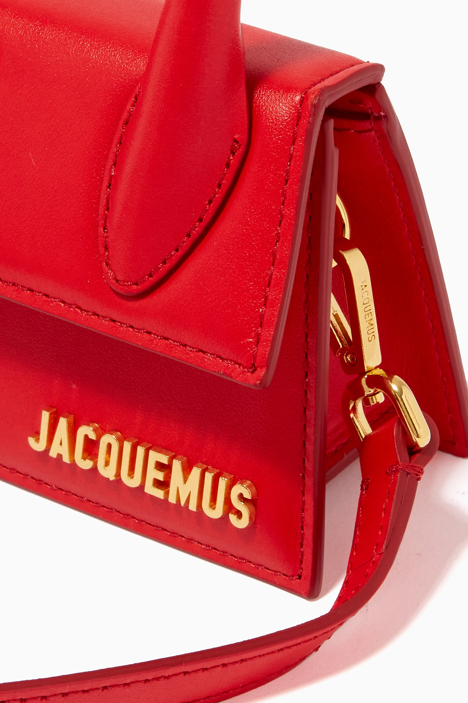 Buy Jacquemus Red Le Chiquito Mini Bag in Leather for Women Online Ounass Kuwait
