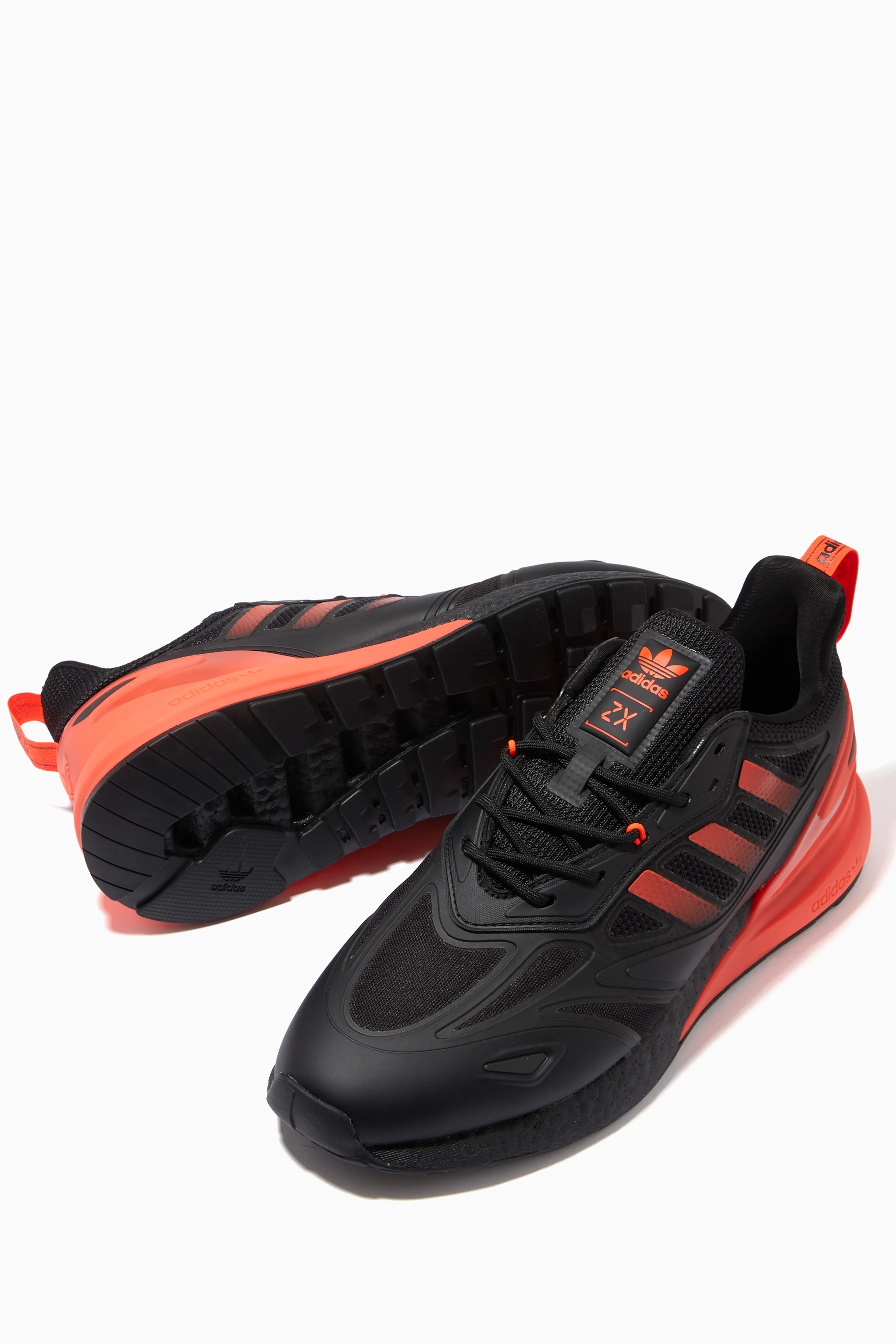 Buy adidas Black ZX 2K Boost 2.0 Sneakers in TPU, Neoprene & Mesh