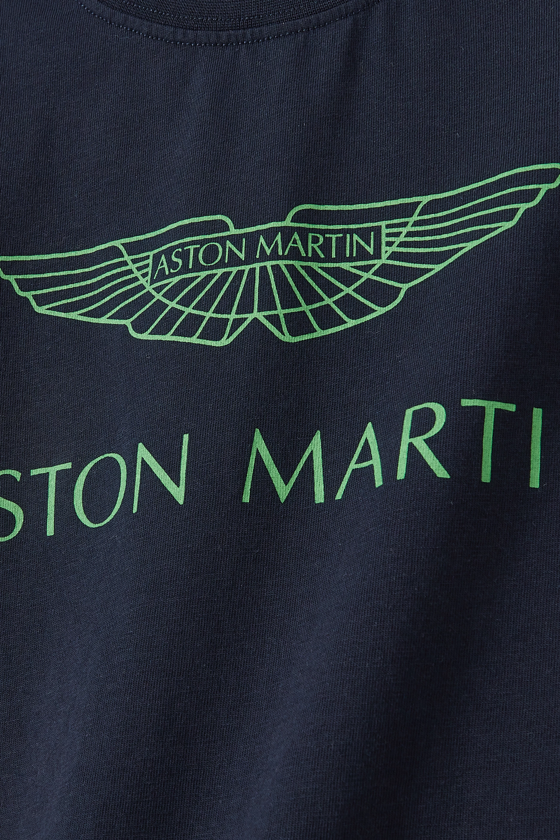 Buy Hackett London Blue Aston Martin Racing Logo T-shirt in Jersey