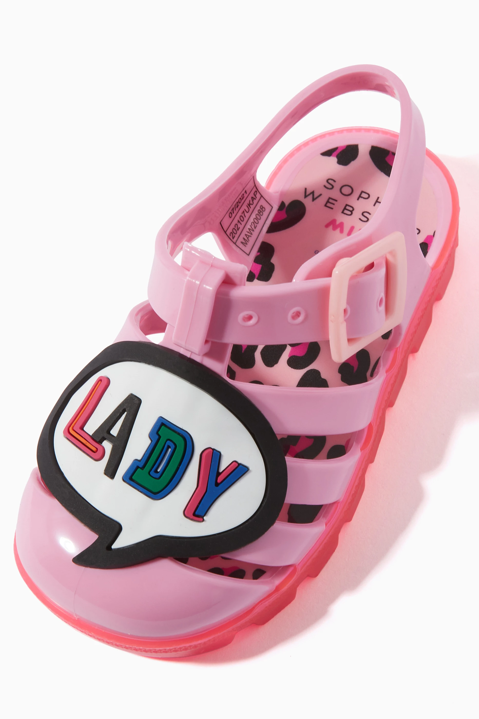 Buy Sophia Webster Pink Boss Lady Jelly Sandals in PVC for Girls Online Ounass Kuwait