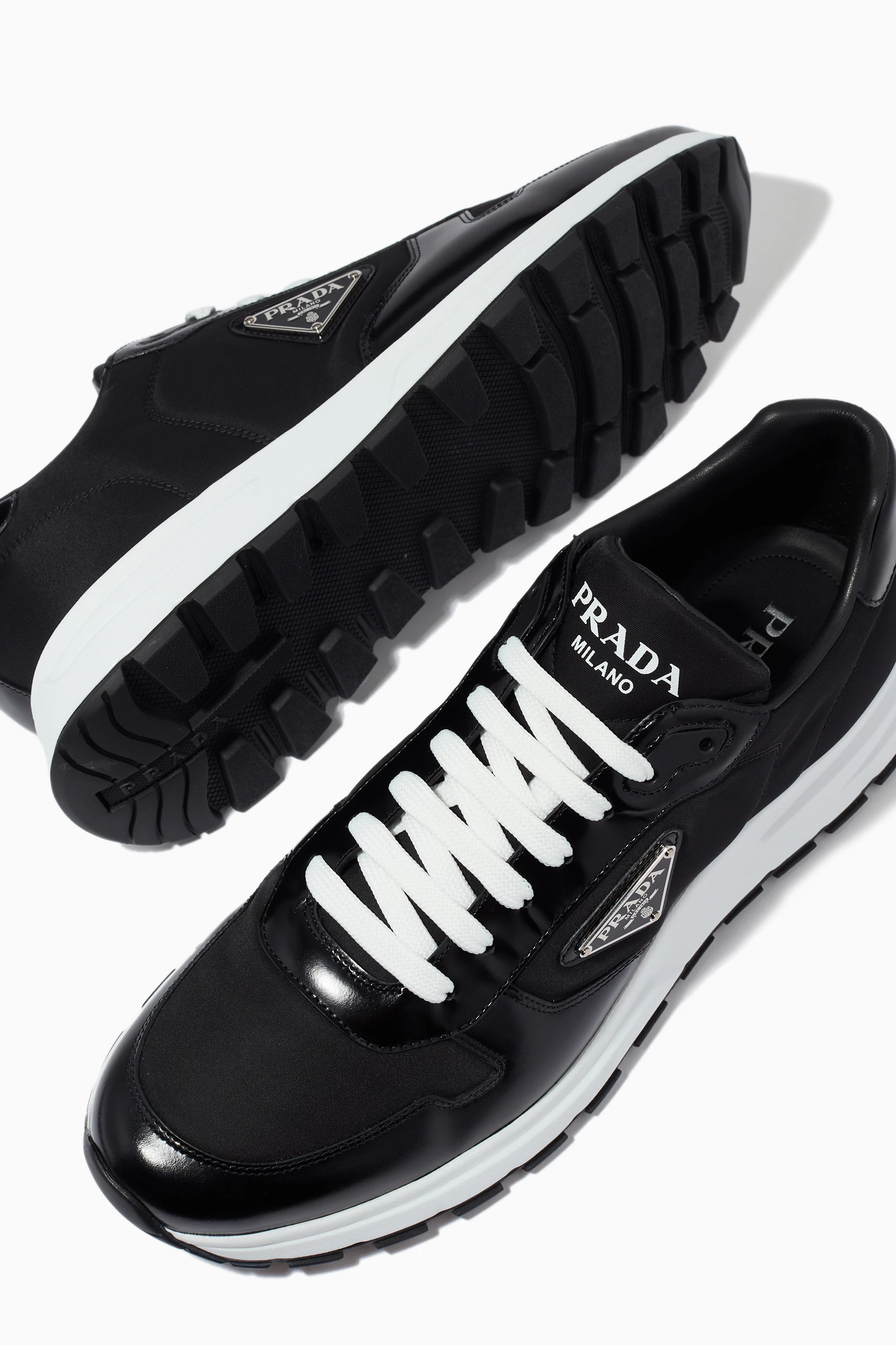 Buy Prada Black PRAX 01 Sneakers in Nylon Gabardine for Men Online Ounass Kuwait