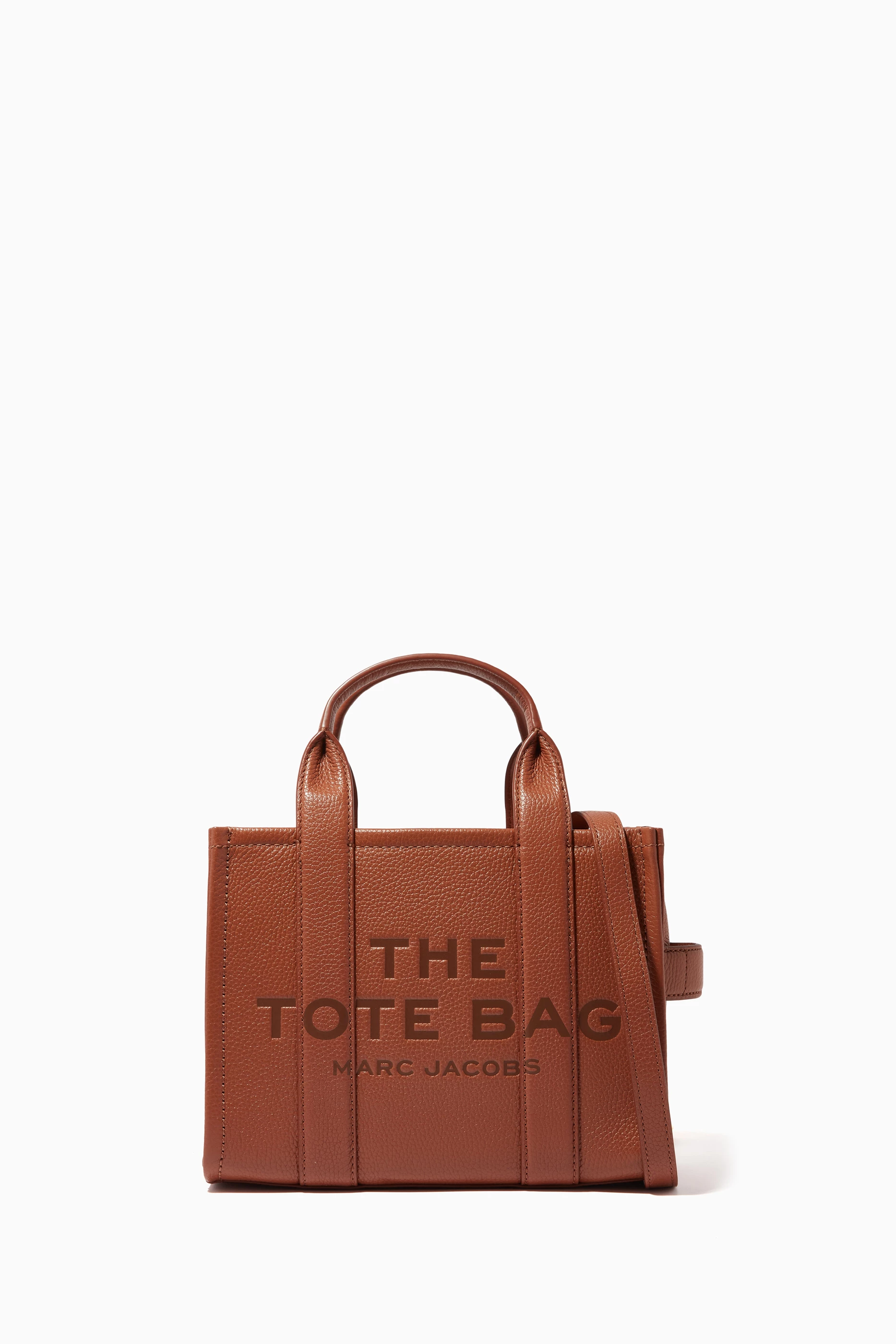 Buy Marc Jacobs Brown The Mini Tote Bag in Leather for Women