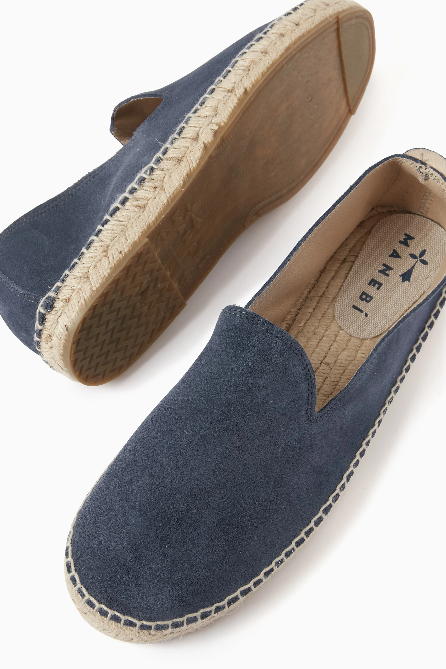 Buy Manebi Blue Hamptons Espadrilles in Suede for Men Online Ounass Kuwait
