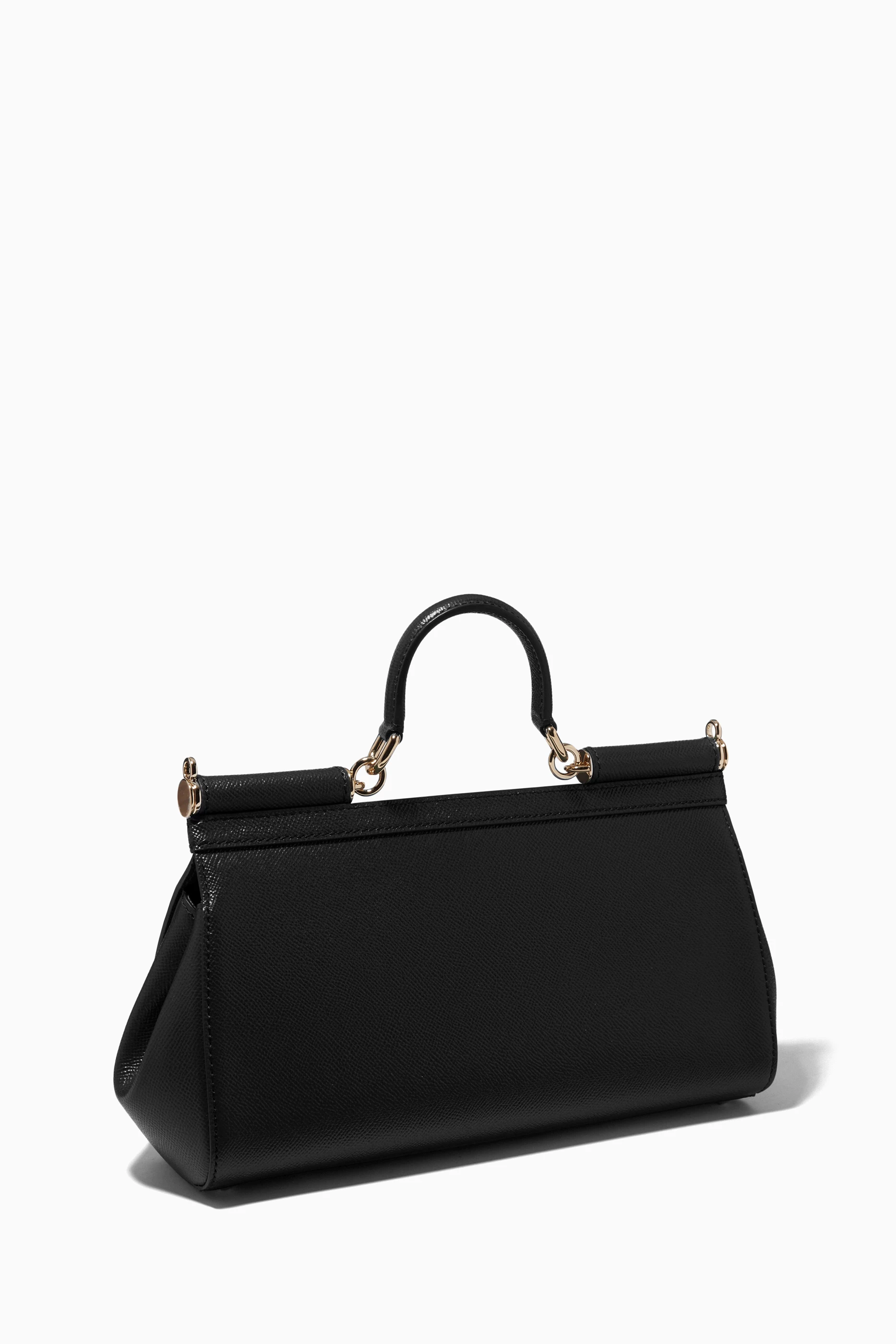 【関税&送料込】Dolce&Gabbana Black Sicily Medium Handbag Wi Medium Sicily handbag in Black for Women | Dolce&Gabbana® US