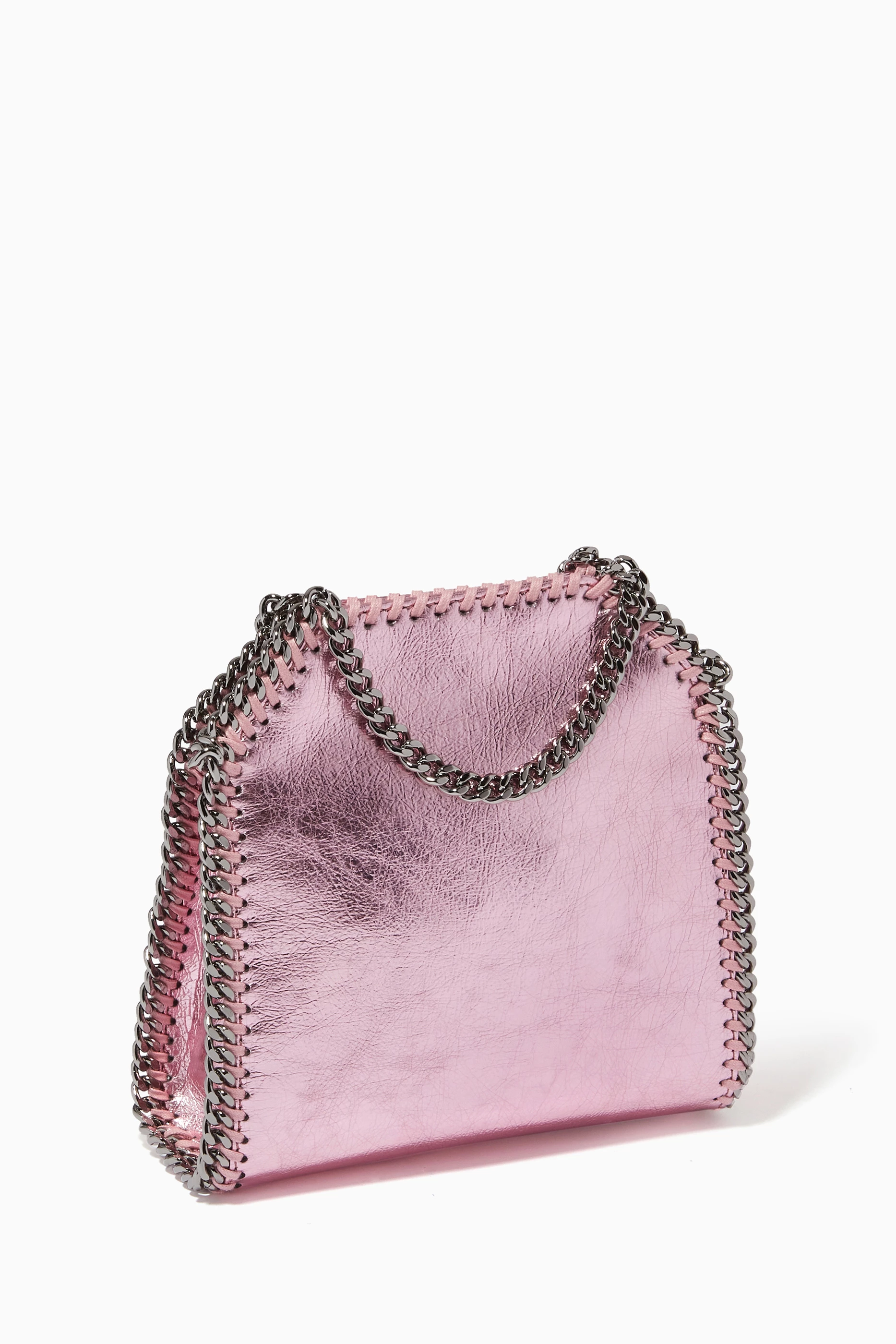 ★関税込み★ Stella Mccartney Mini Pink Falabella Bag Women Dusty pink Falabella Pearl Mini Tote Bag | Stella
