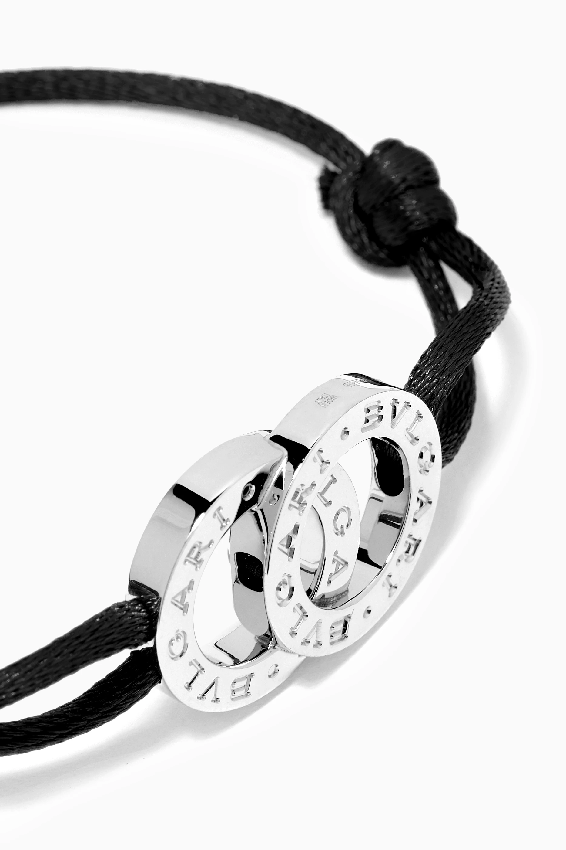 Buy BVLGARI Black BVLGARI BVLGARI Bracelet in Sterling Silver for Women Online Ounass Kuwait