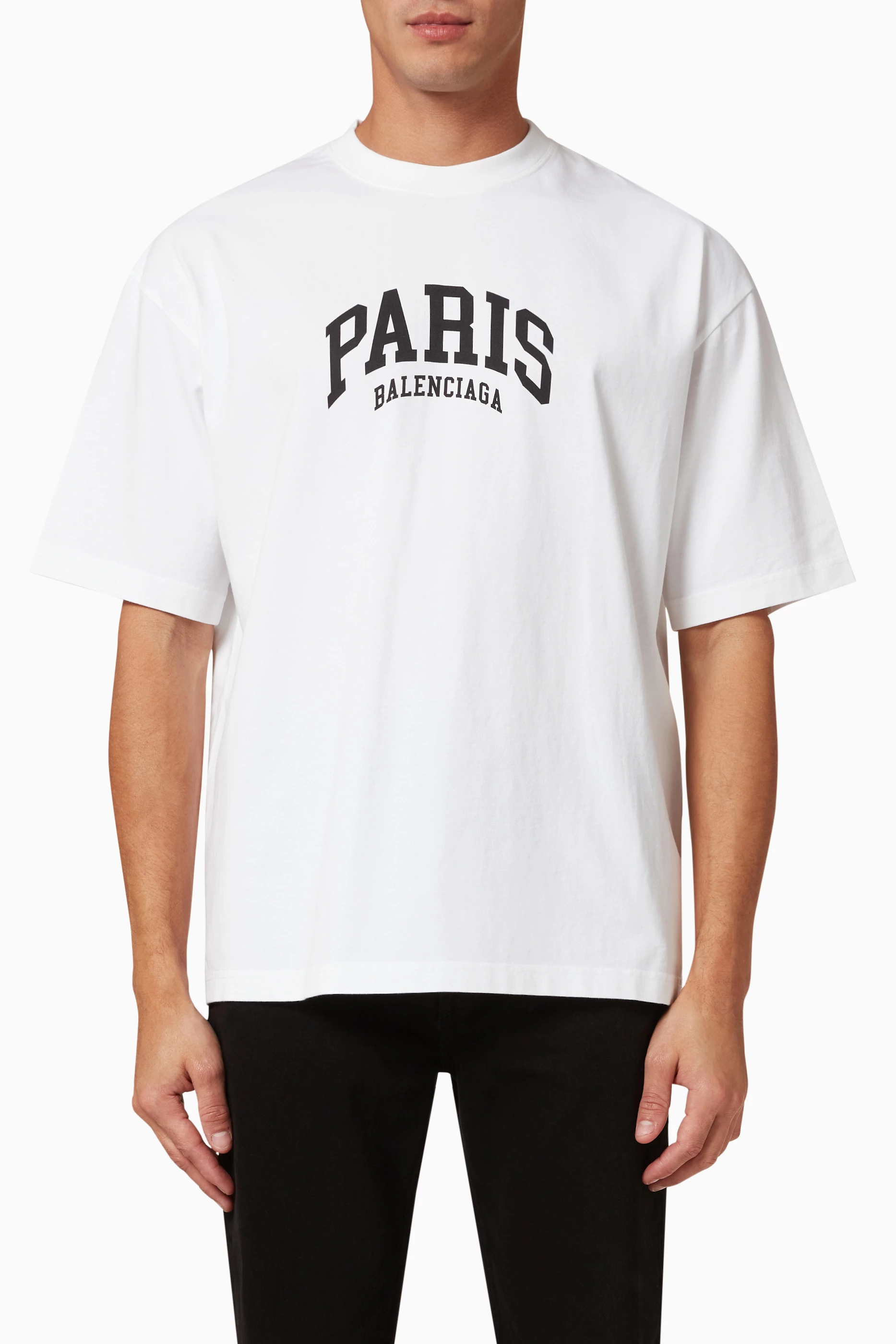 Balenciaga paris t shirt white cheap
