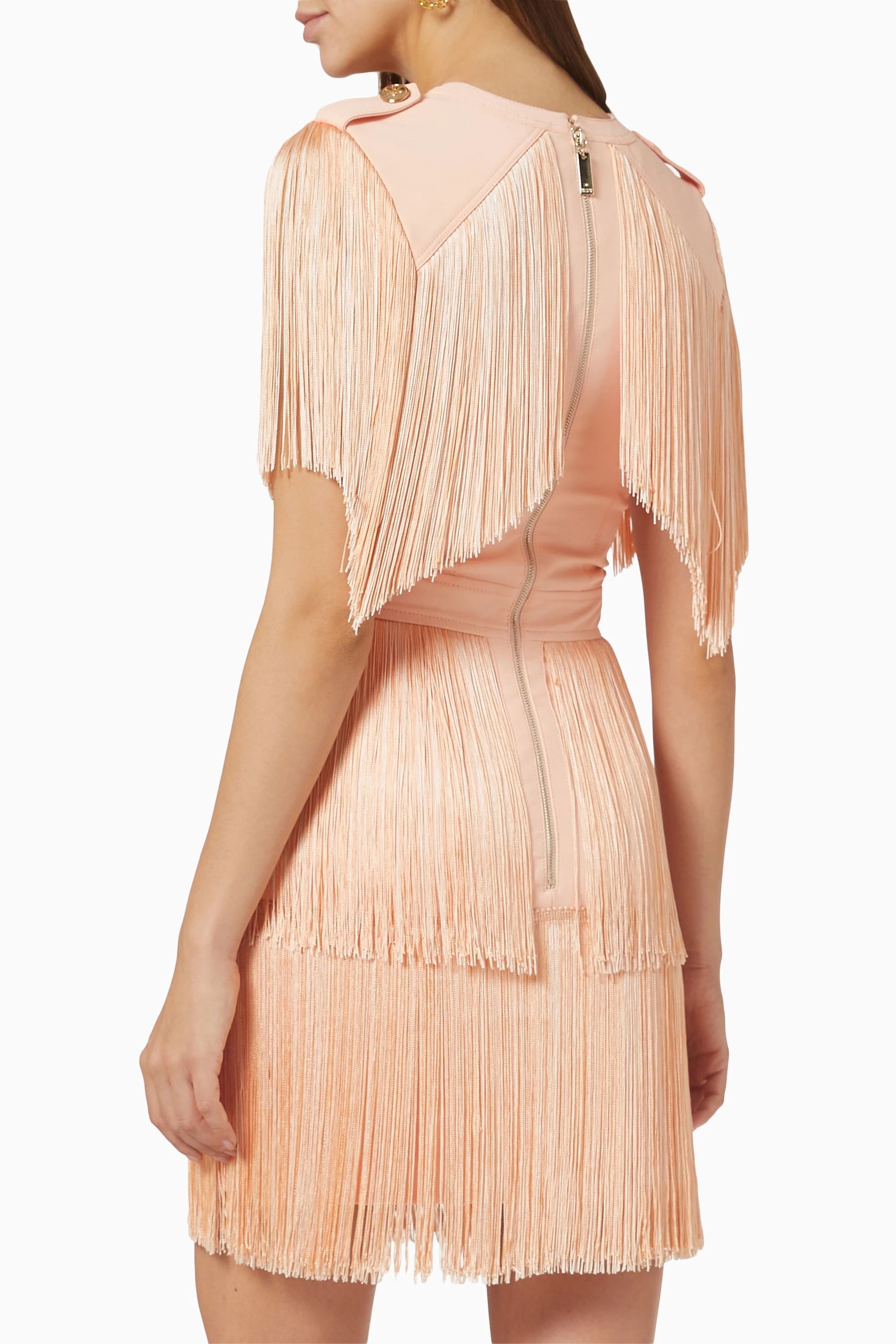 ワンピース ELISABETTA FRANCHI Woman Dress Pink AB7795 AR6 Red carpet dress in silk georgette fabric and embroidered