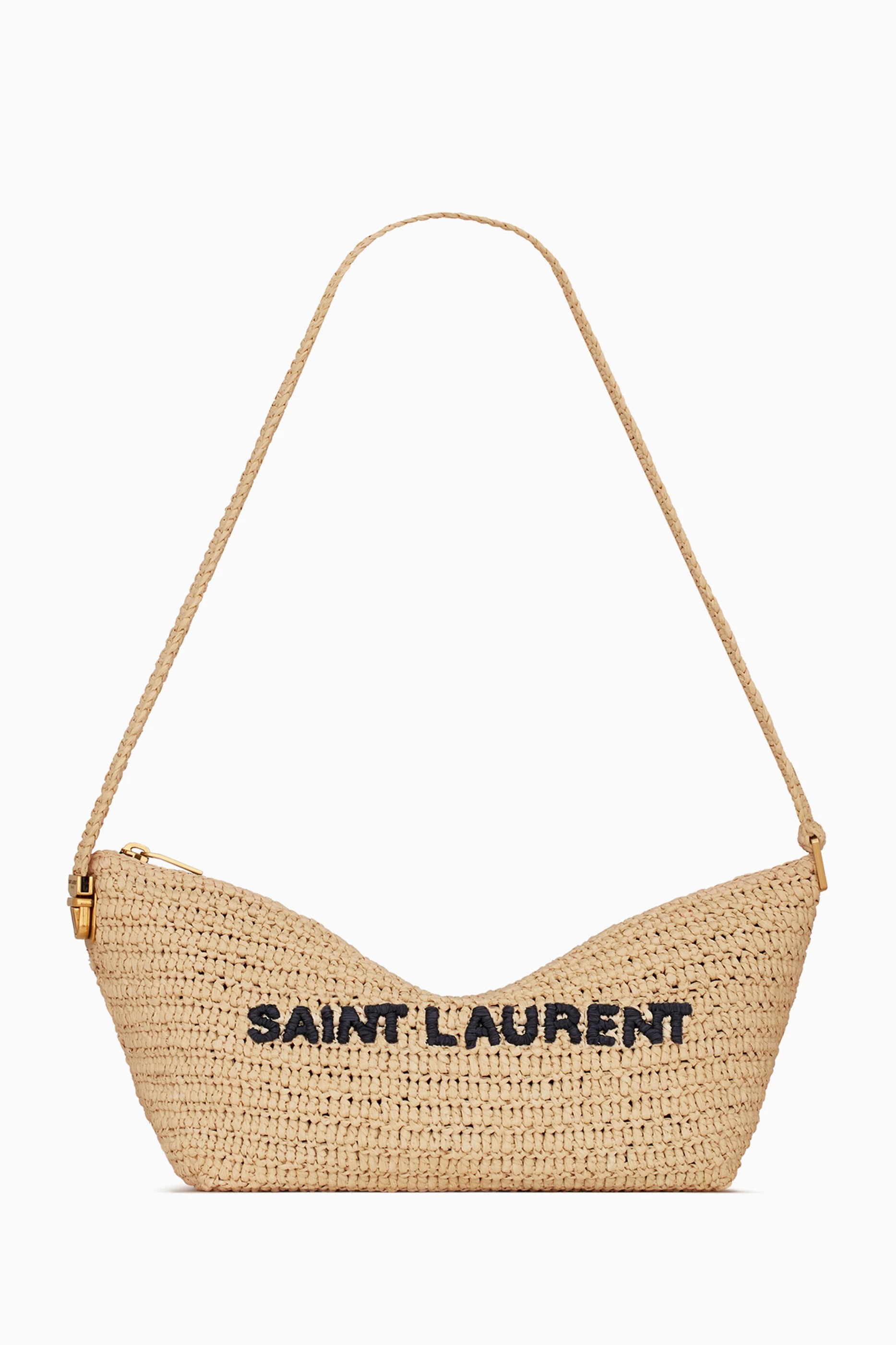 Yves saint laurent raffia bag online