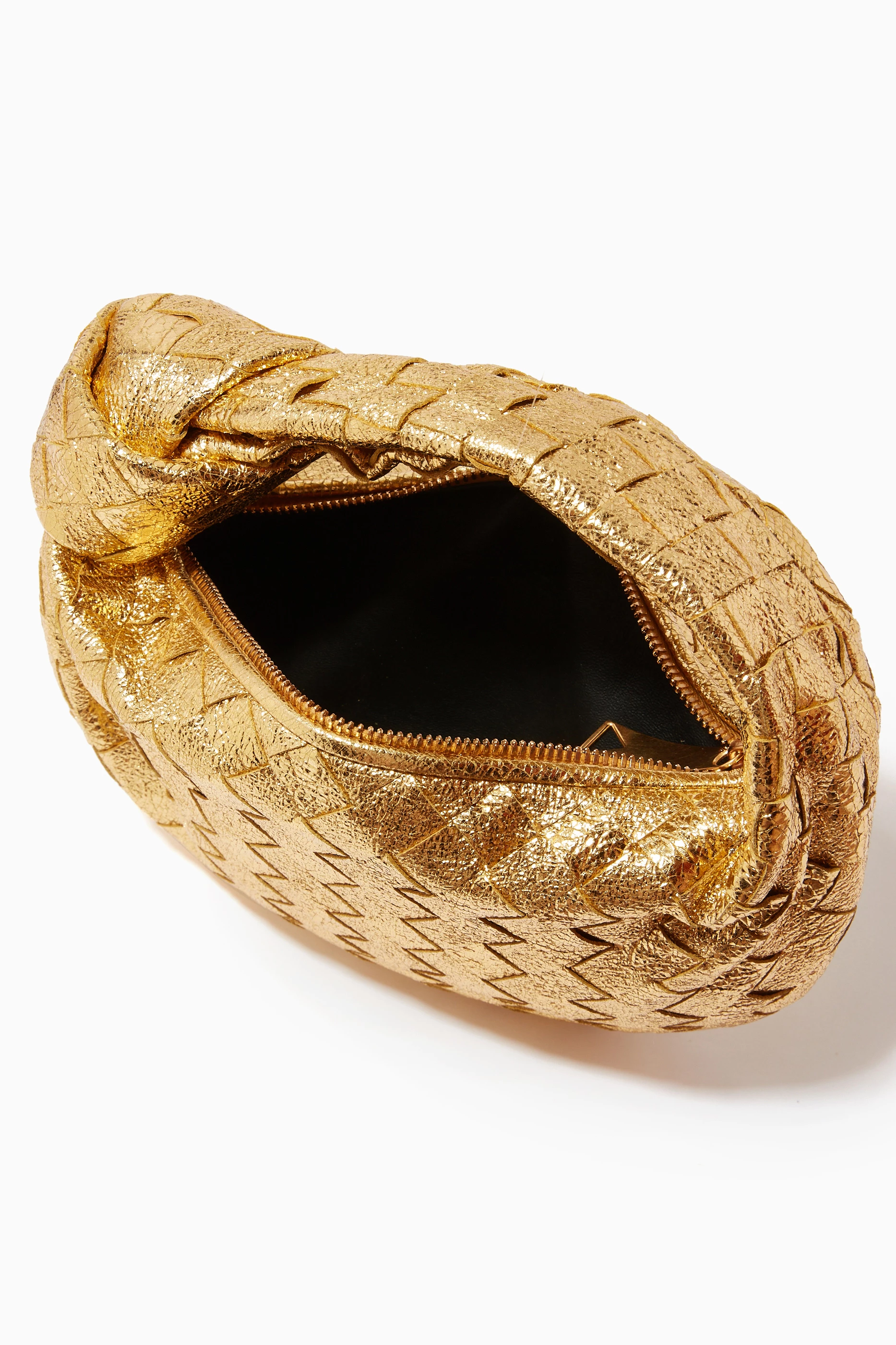 アクセサリーその他 BOTTEGA VENETA Woman Jewel Gold 720038VAHU0 8120 Buy Bottega Veneta Gold Jodie Mini Bag in Craque Metallic