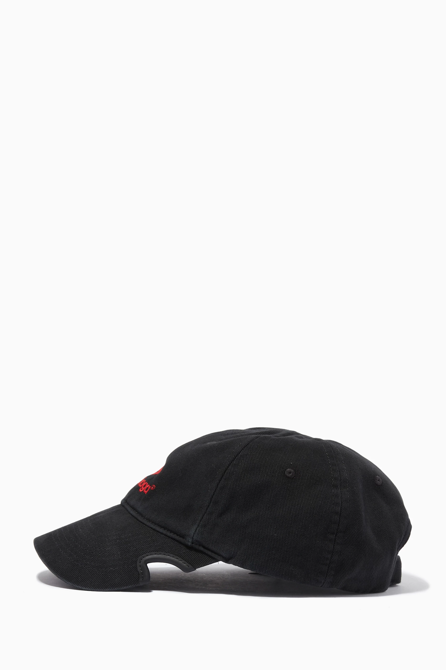Buy Balenciaga Black 3B Sports Icon Cap in Cotton Drill for