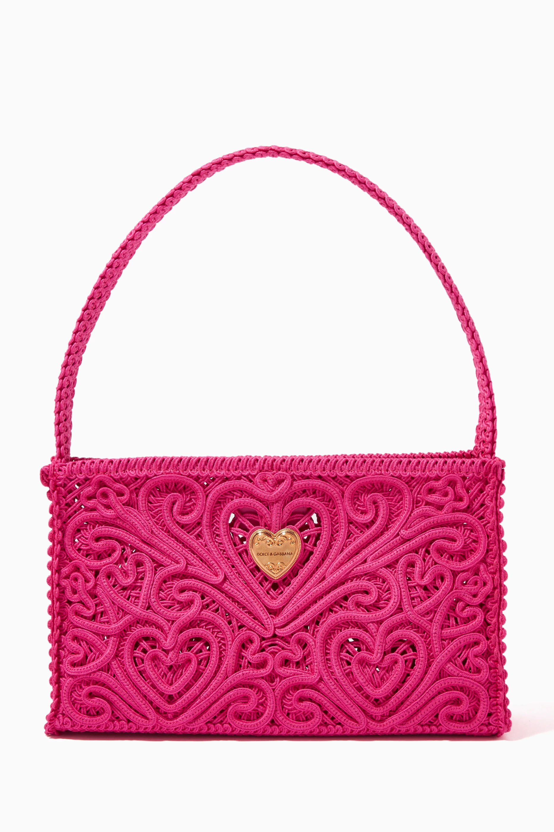 Buy Dolce & Gabbana Pink Beatrice Small Shoulder Bag in