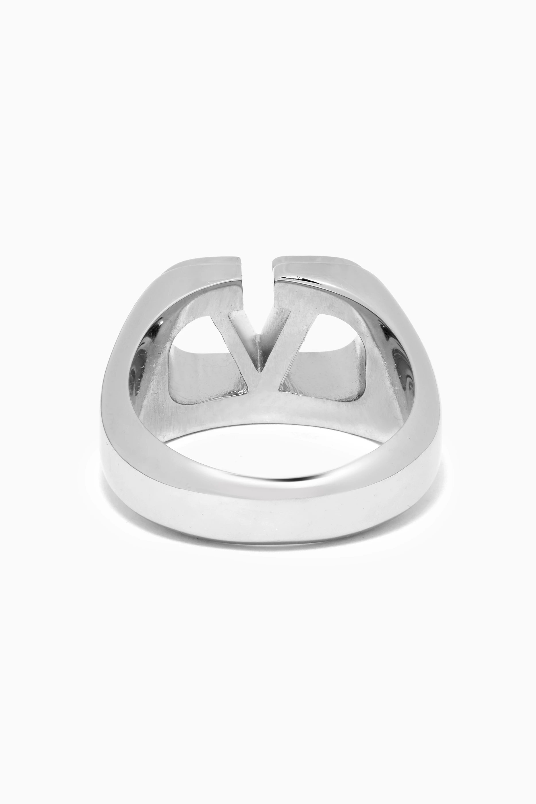 指輪・リング VALENTINO FW25 \"VLOGO SIGNATURE\" RING (7W2J0X03MET CS4) Valentino Garavani VLogo Metal Signature Ring | Neiman Marcus