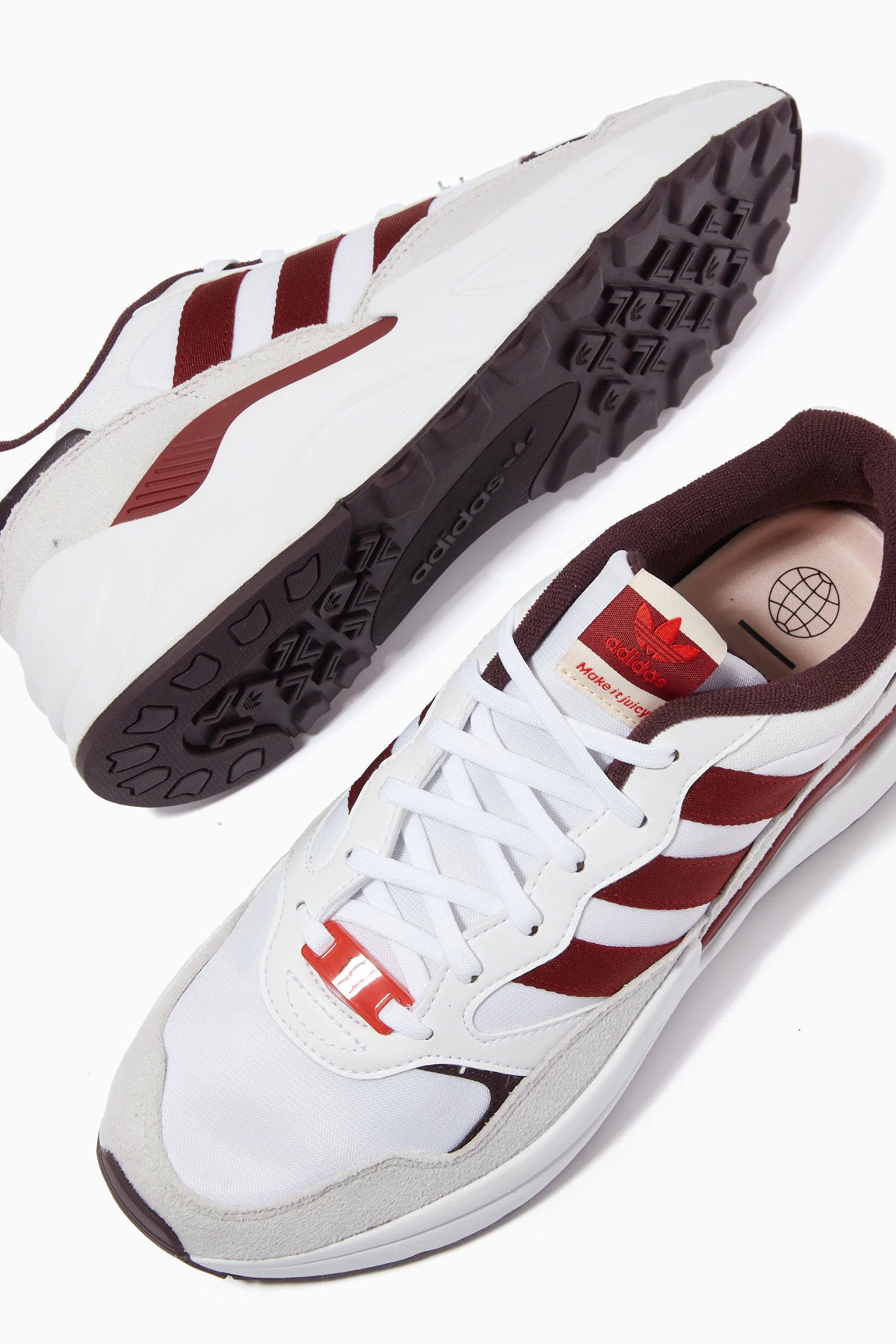 Ｑ Buy adidas Burgundy Retropy Adisuper Vegan Low-top Sneakers