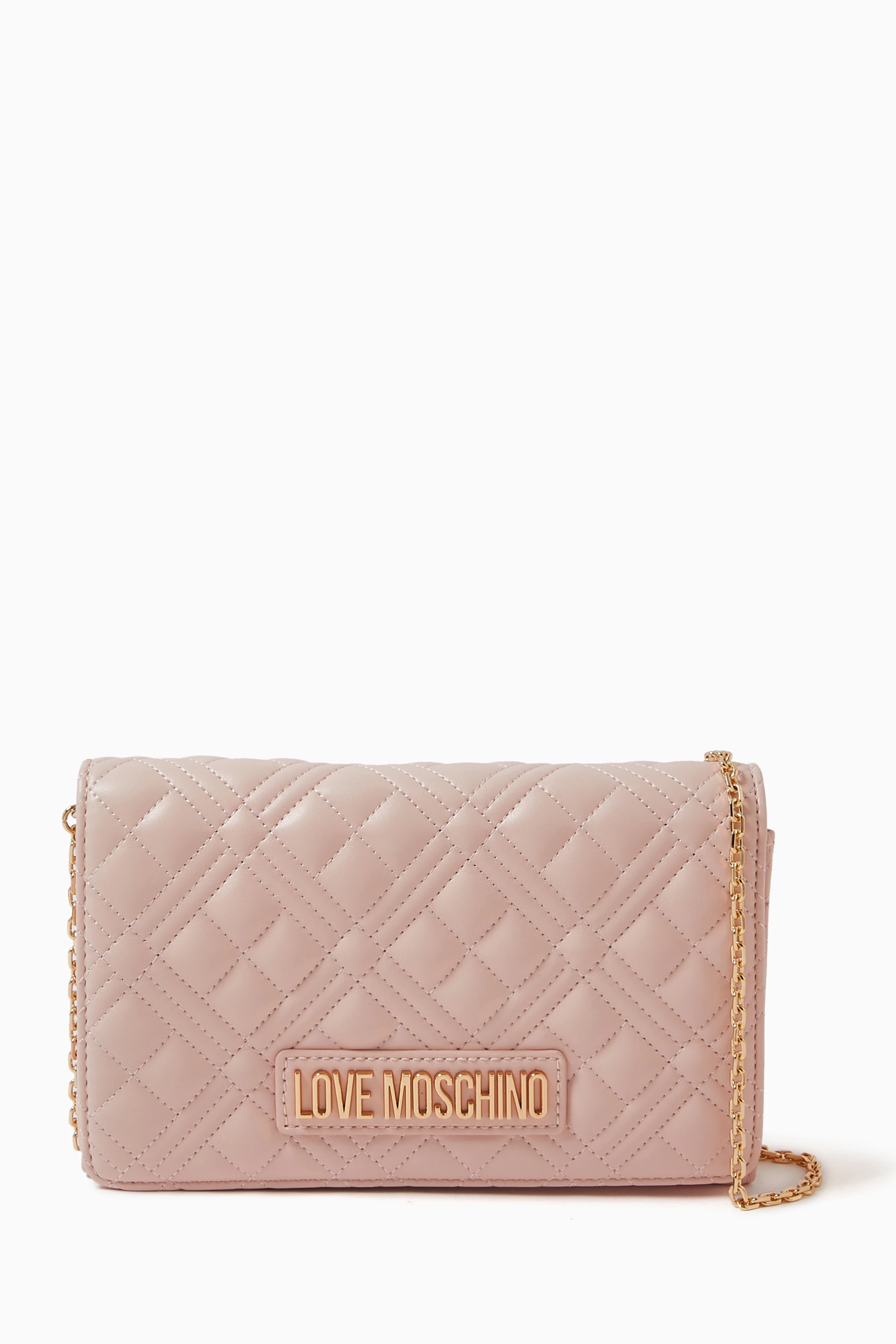 Quilted Crossbody Bag in Faux Leather