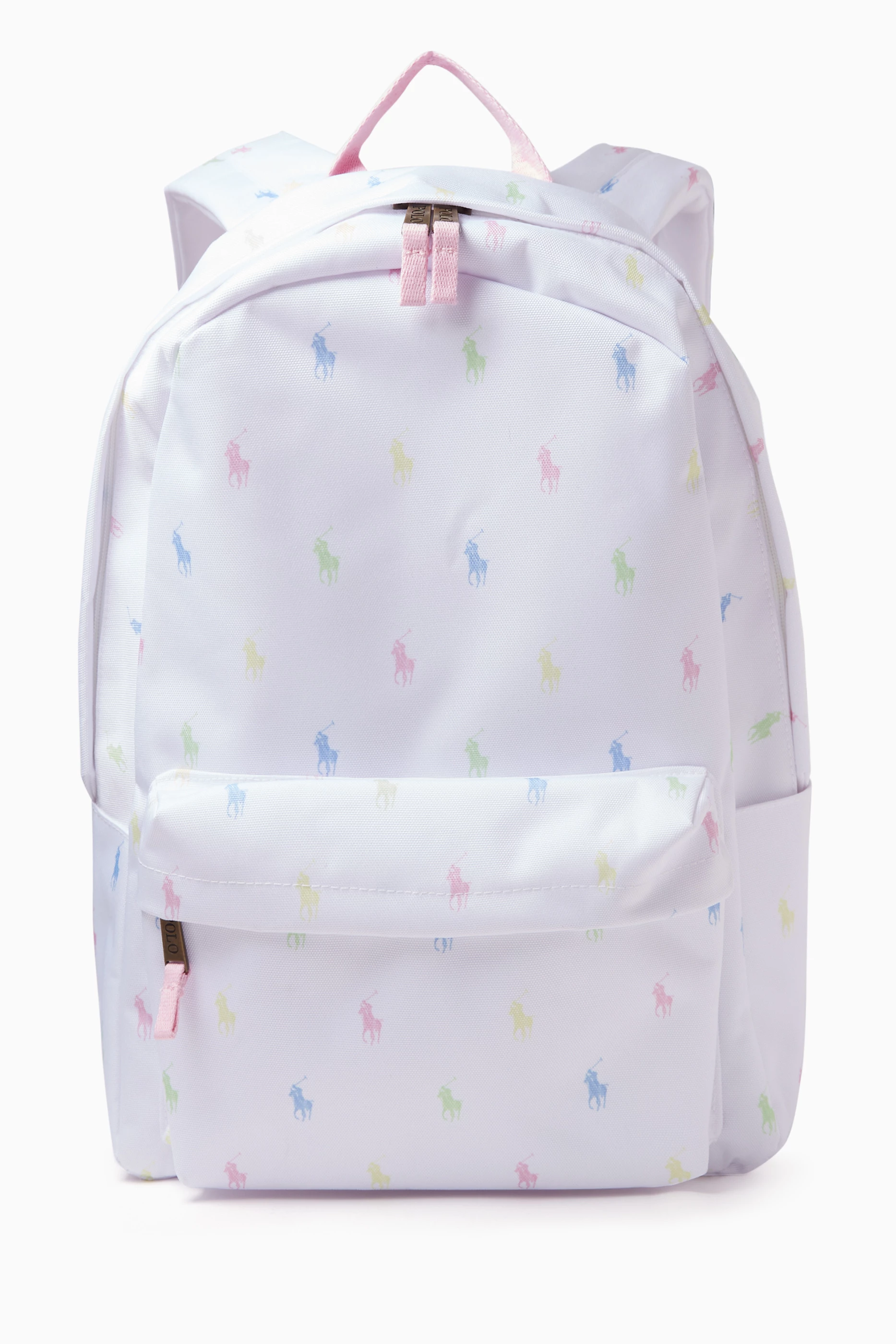 Buy Polo Ralph Lauren White Logo-printed Backpack in Nylon for