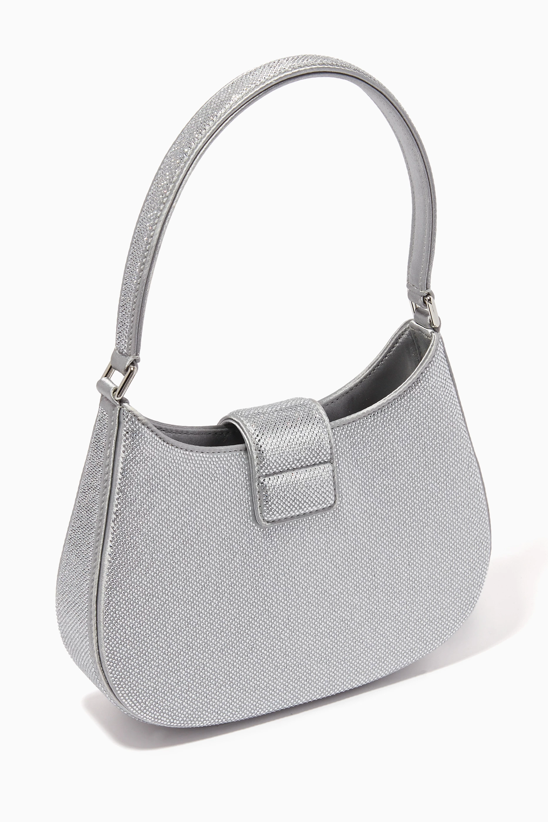 Buy Alexander Wang Grey Small W Legacy Hobo Shoulder Bag in