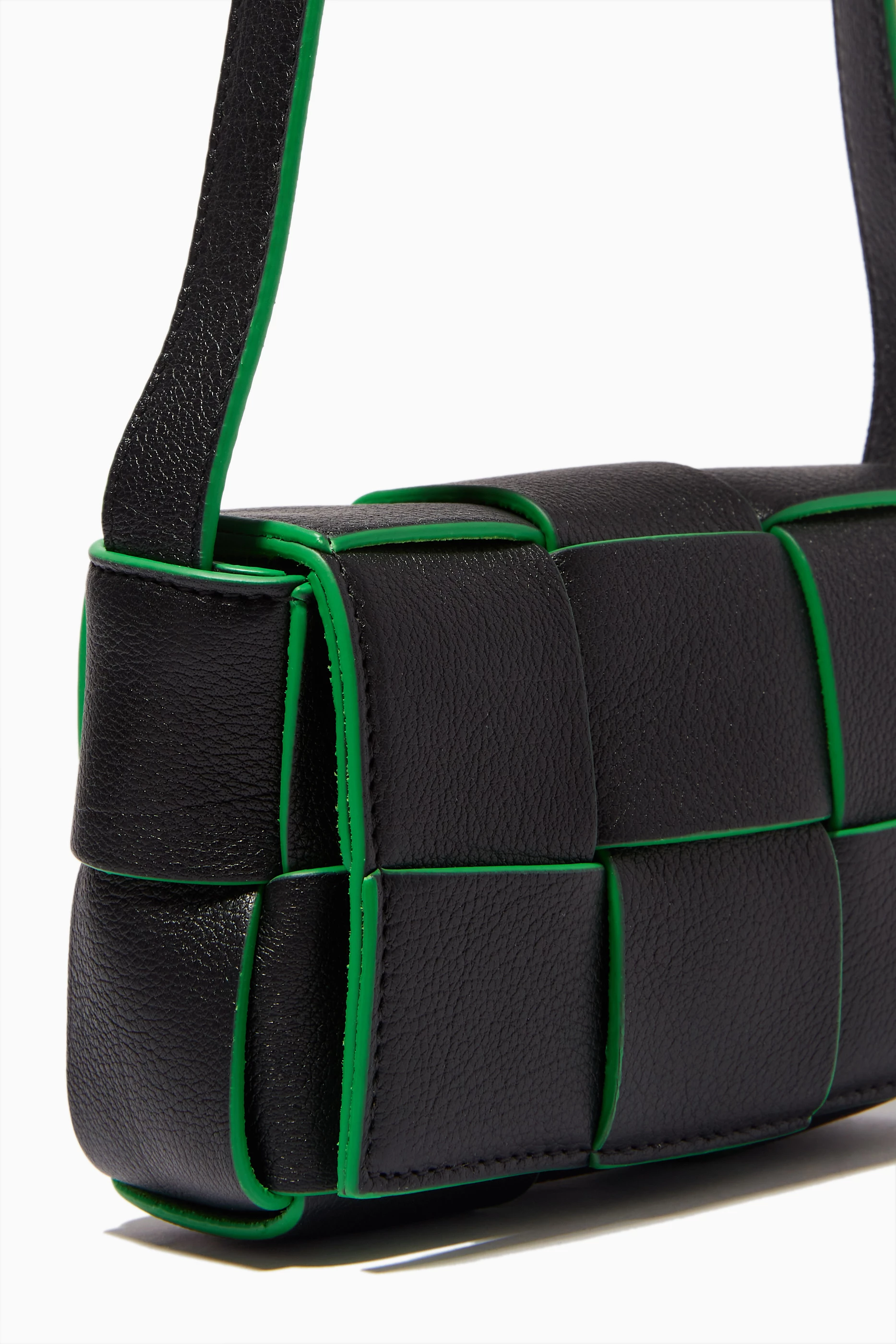 Buy Bottega Veneta Black Mini Candy Cassette Crossbody Bag in