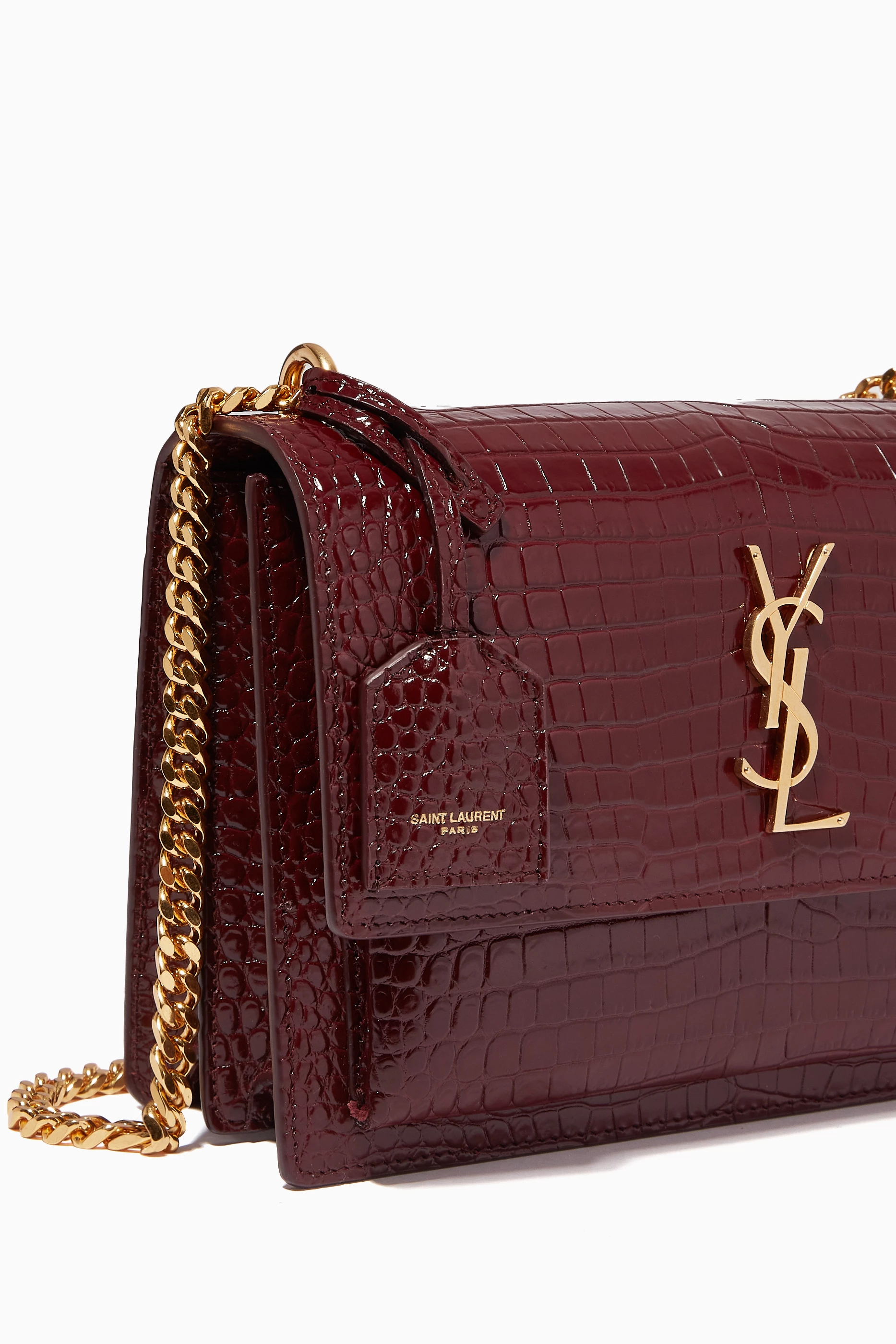 Saint laurent burgundy bag online