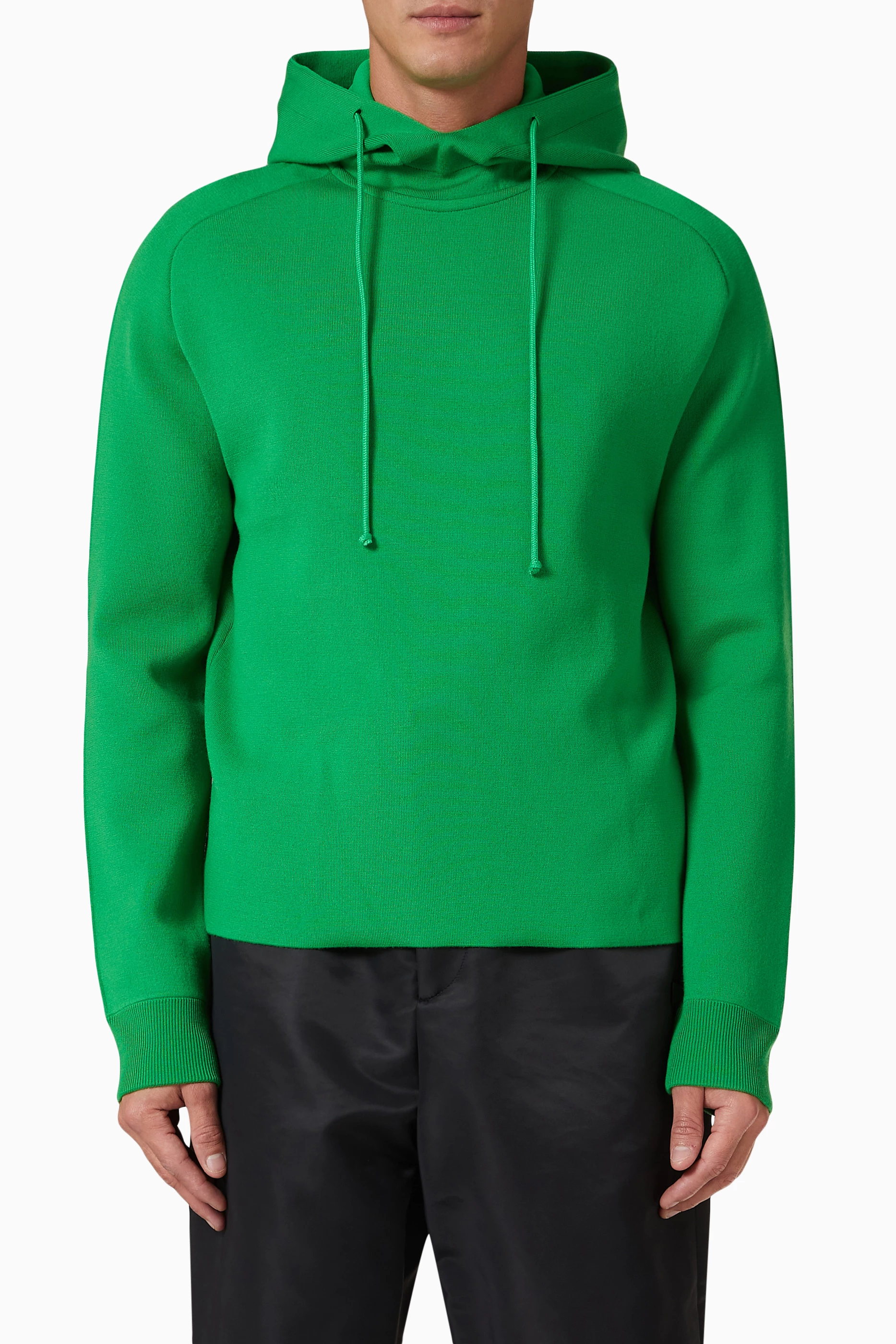 Buy Bottega Veneta Green Sweatshirt in Double Merino Wool for Men Online Ounass Kuwait