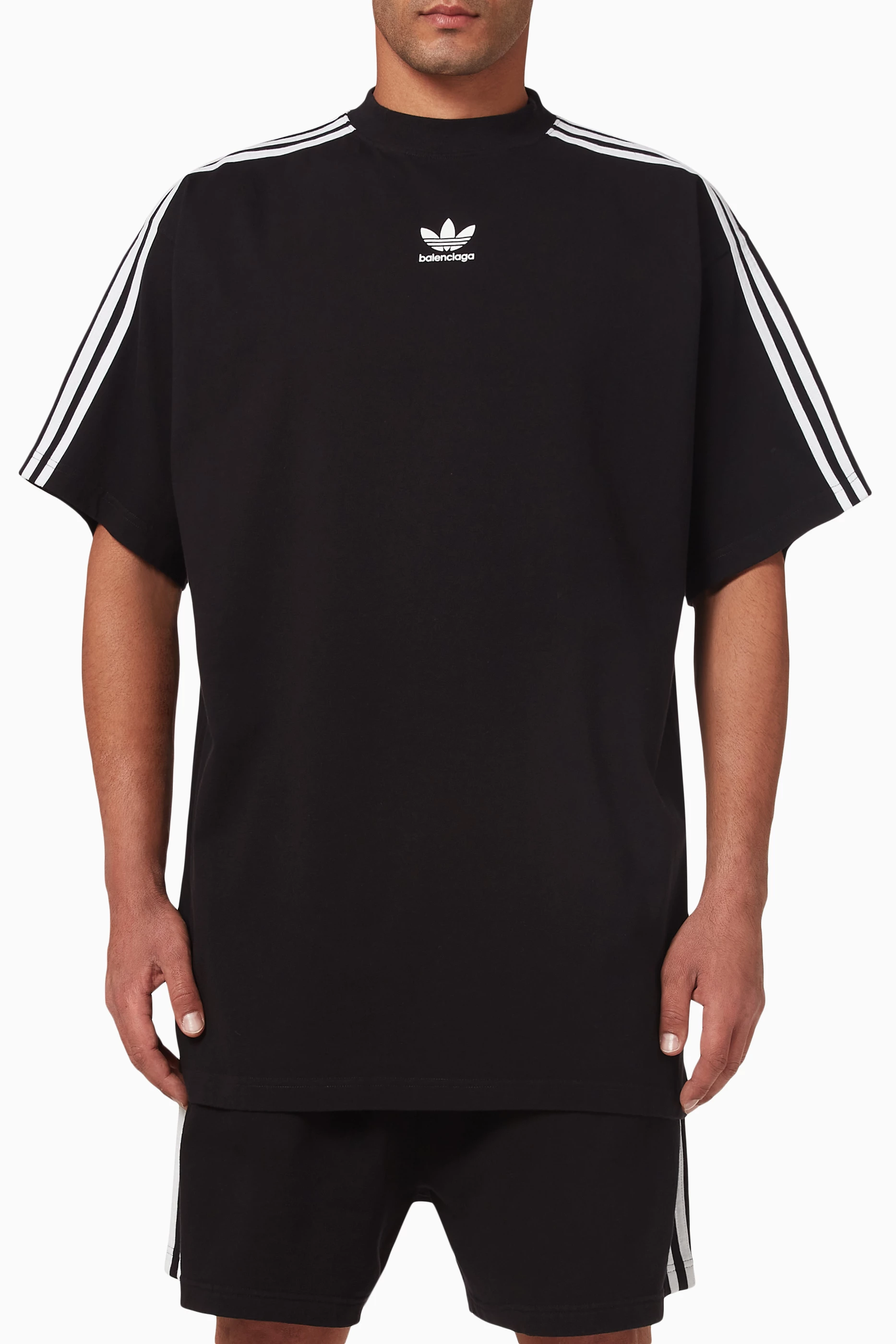 Buy Balenciaga Black x Adidas Oversized T-shirt in Cotton Jersey