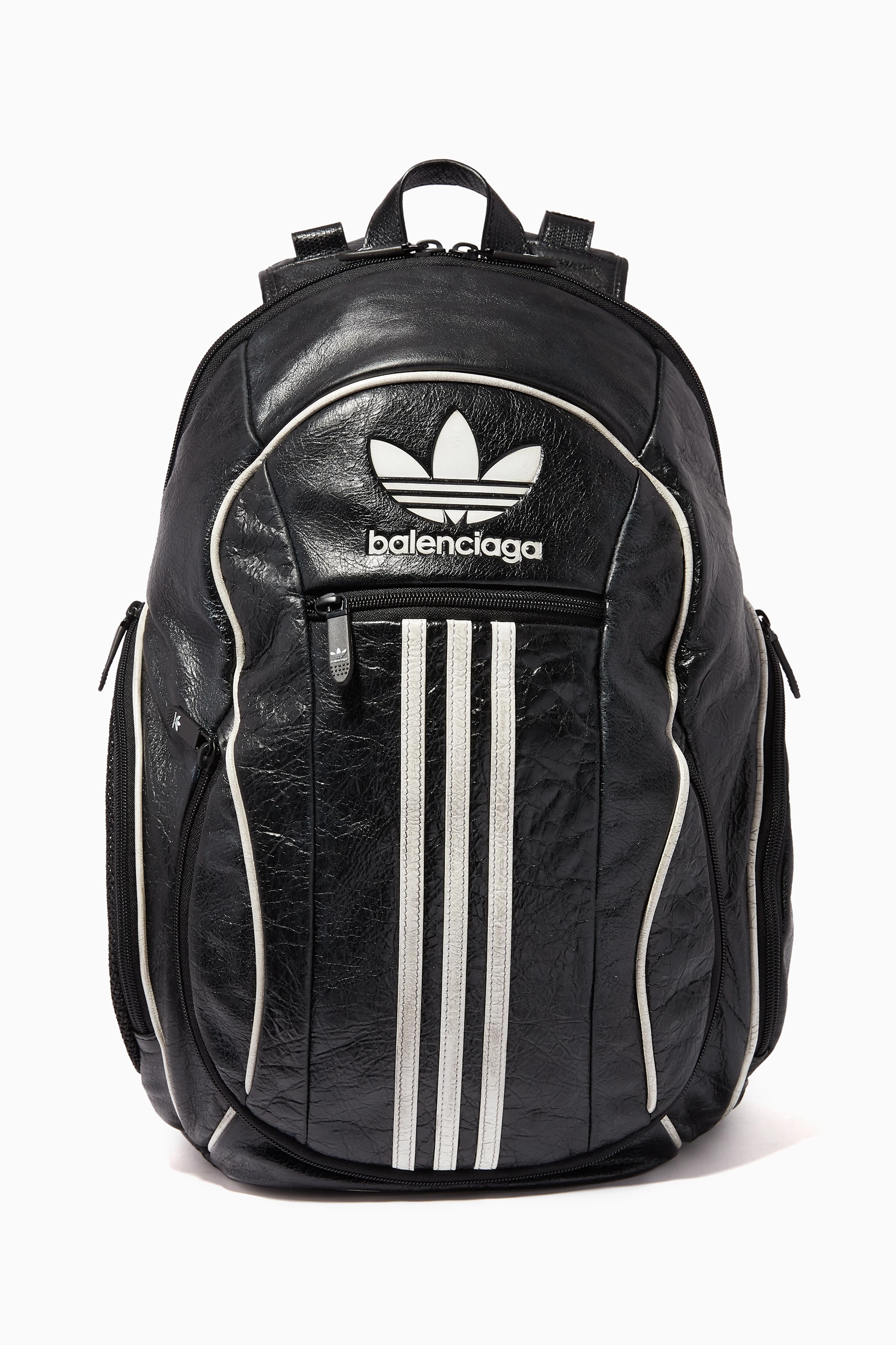 Buy Balenciaga Black x Adidas Backpack in Leather for Men Online