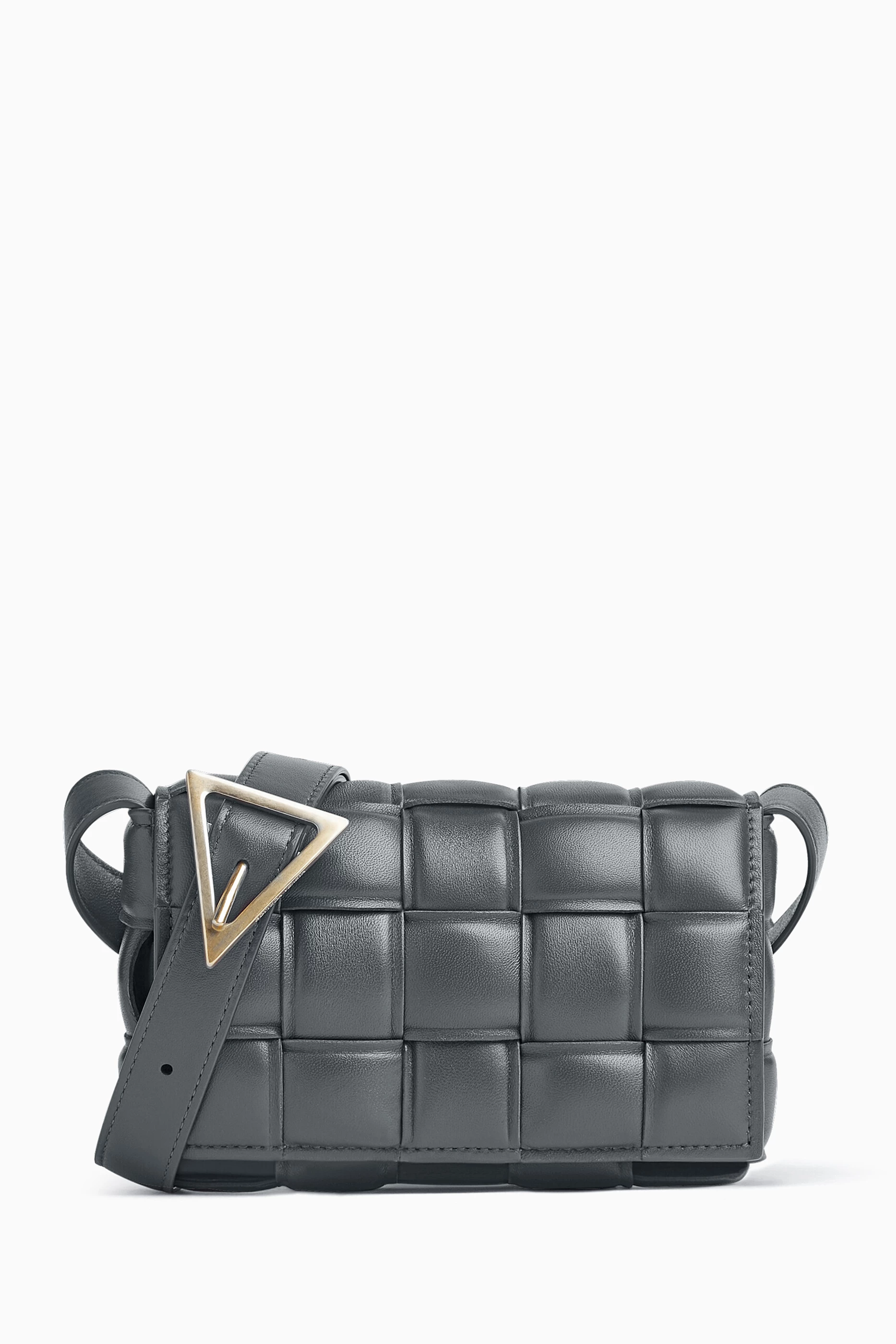 Buy Bottega Veneta Grey Small Padded Cassette Bag in