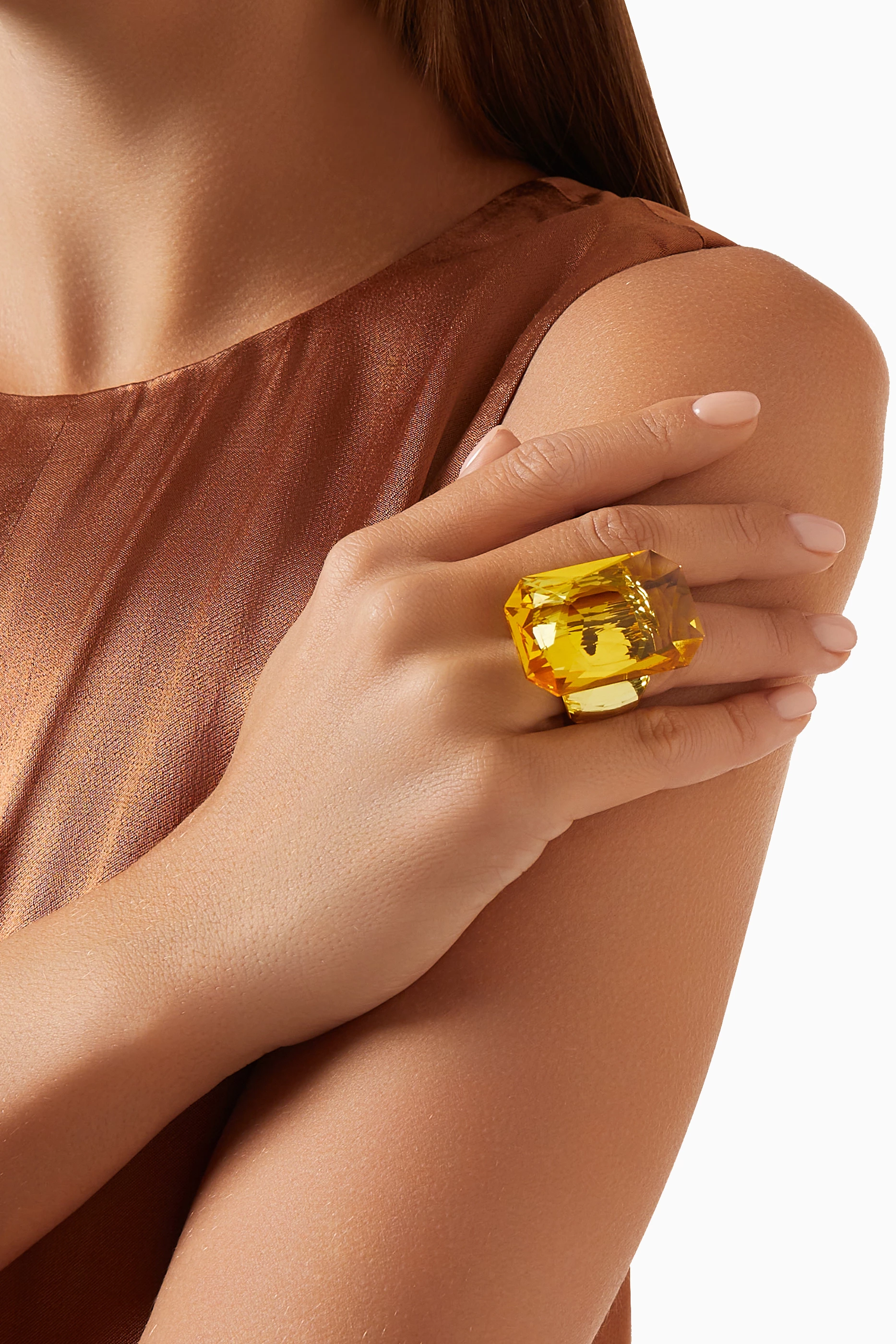 SWAROVSKI　SUNSHINE　RING　イエロー＆クリア　55 SWAROVSKI SUNSHINE RING イエロー＆クリア 55 Swarovski