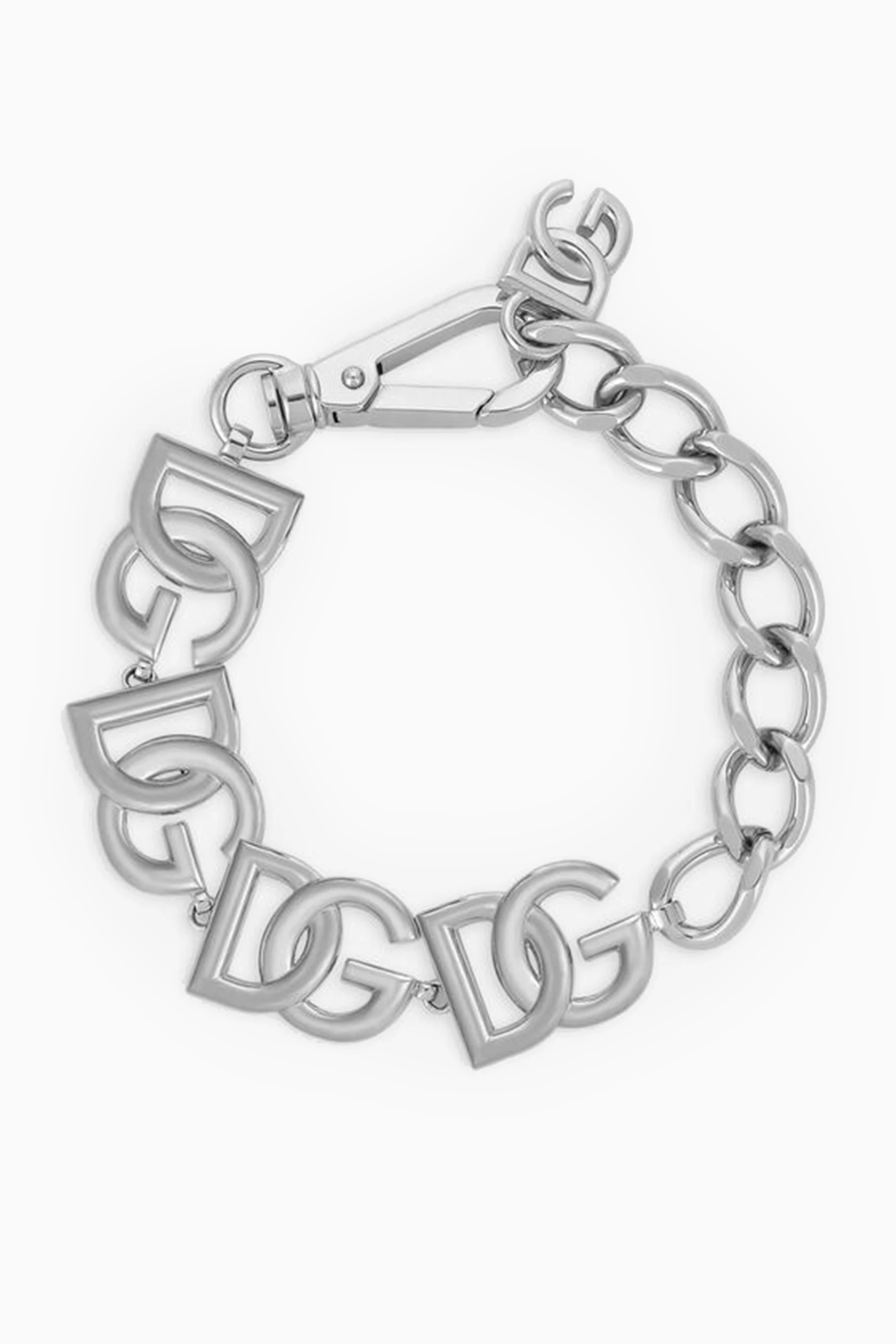 アクセサリー DOLCE&GABBANA silver925 DG LOGO bracelet Buy Dolce & Gabbana Grey DG Logo Bracelet for Men Online | Ounass
