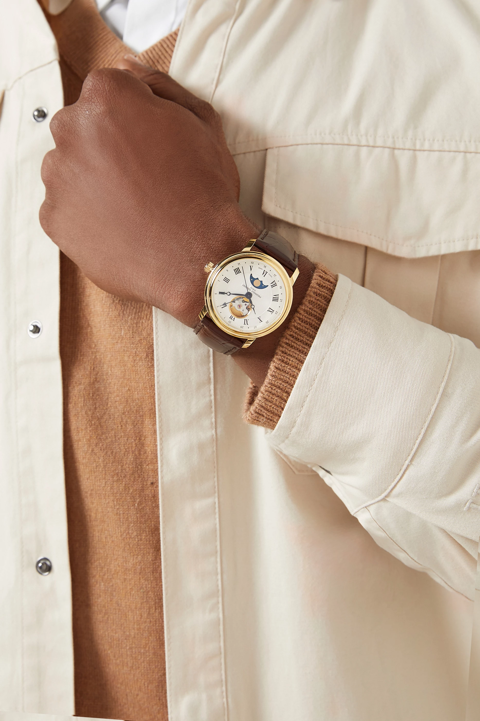 ⭐️セール⭐️FREDERIQUE CONSTANT クォーツ時計 ワインレッド ⭐️セール⭐️FREDERIQUE CONSTANT クォーツ時計 ワインレッド