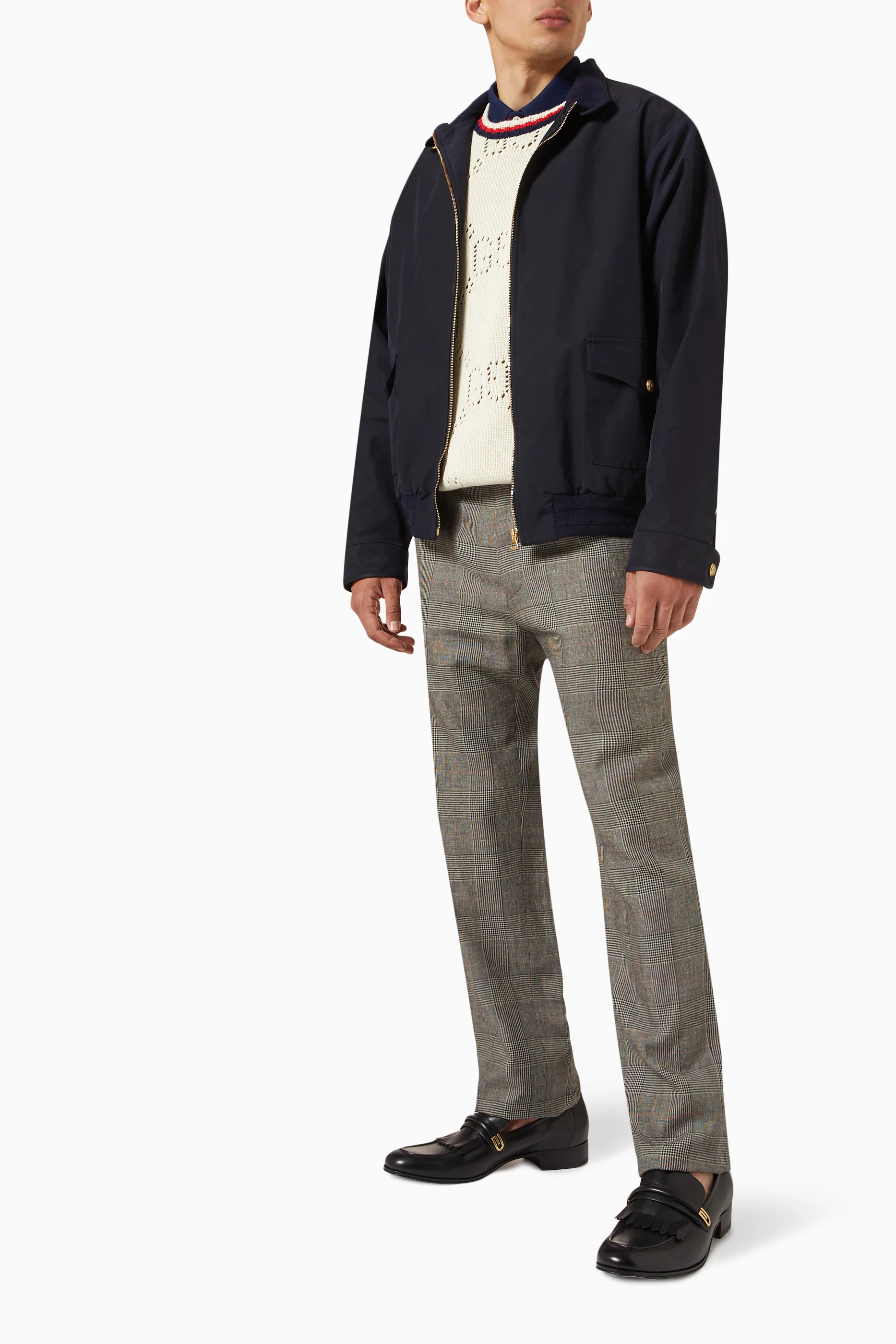 Buy Gucci Black Gucci Horse-bit Harrington Jacket for Men