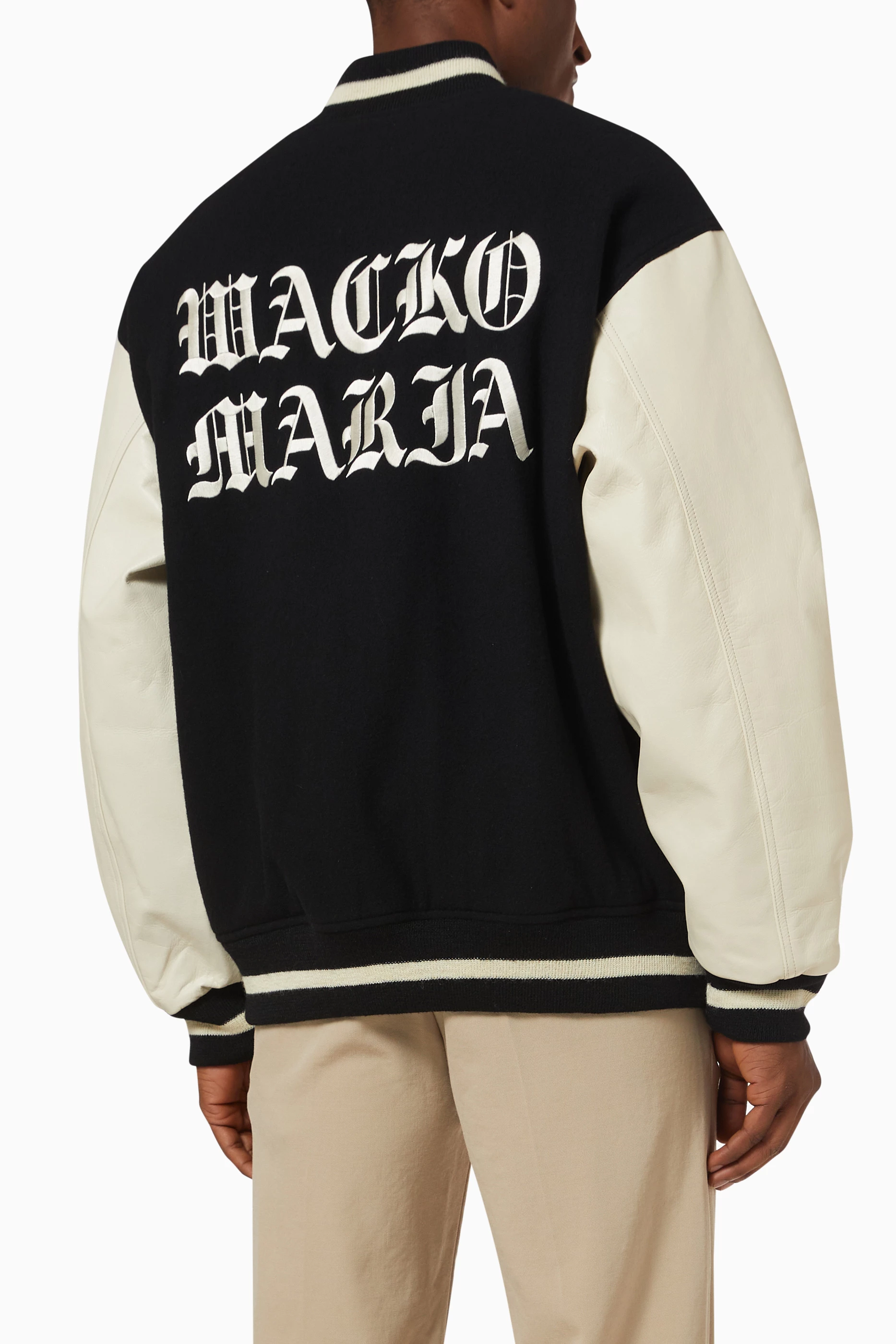 Wacko maria varsity jacket hotsell