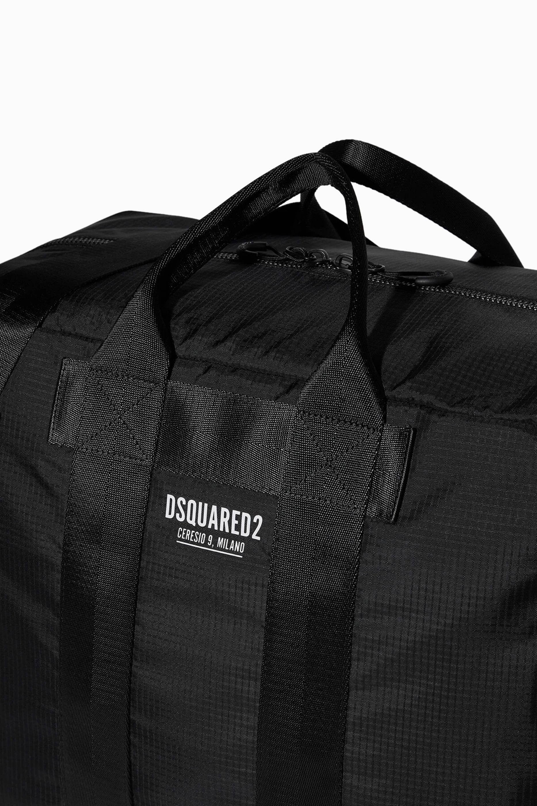 Buy Dsquared2 Black Ceresio 9 Duffle Bag in Nylon for Men Online